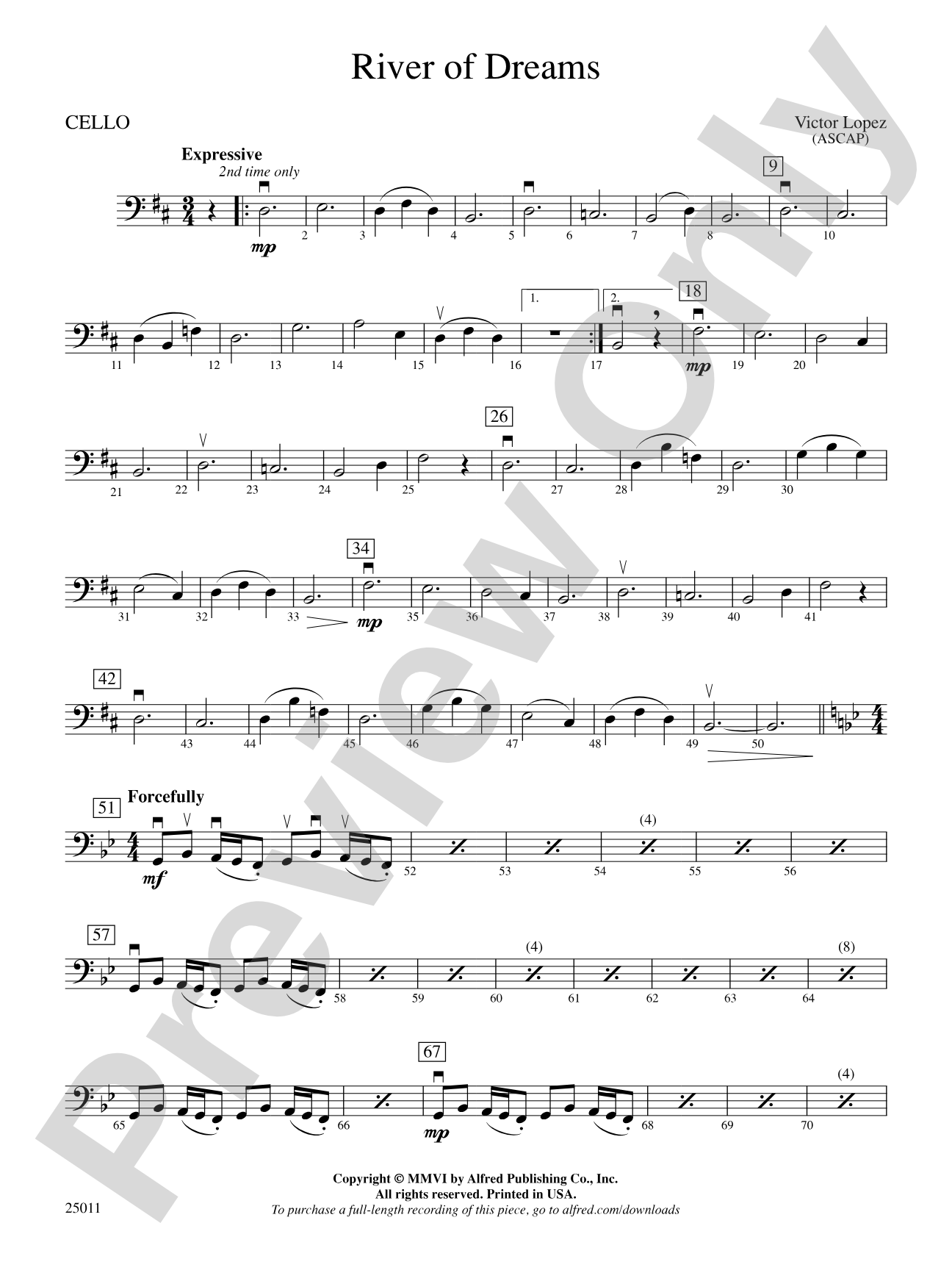 River of Dreams: Cello