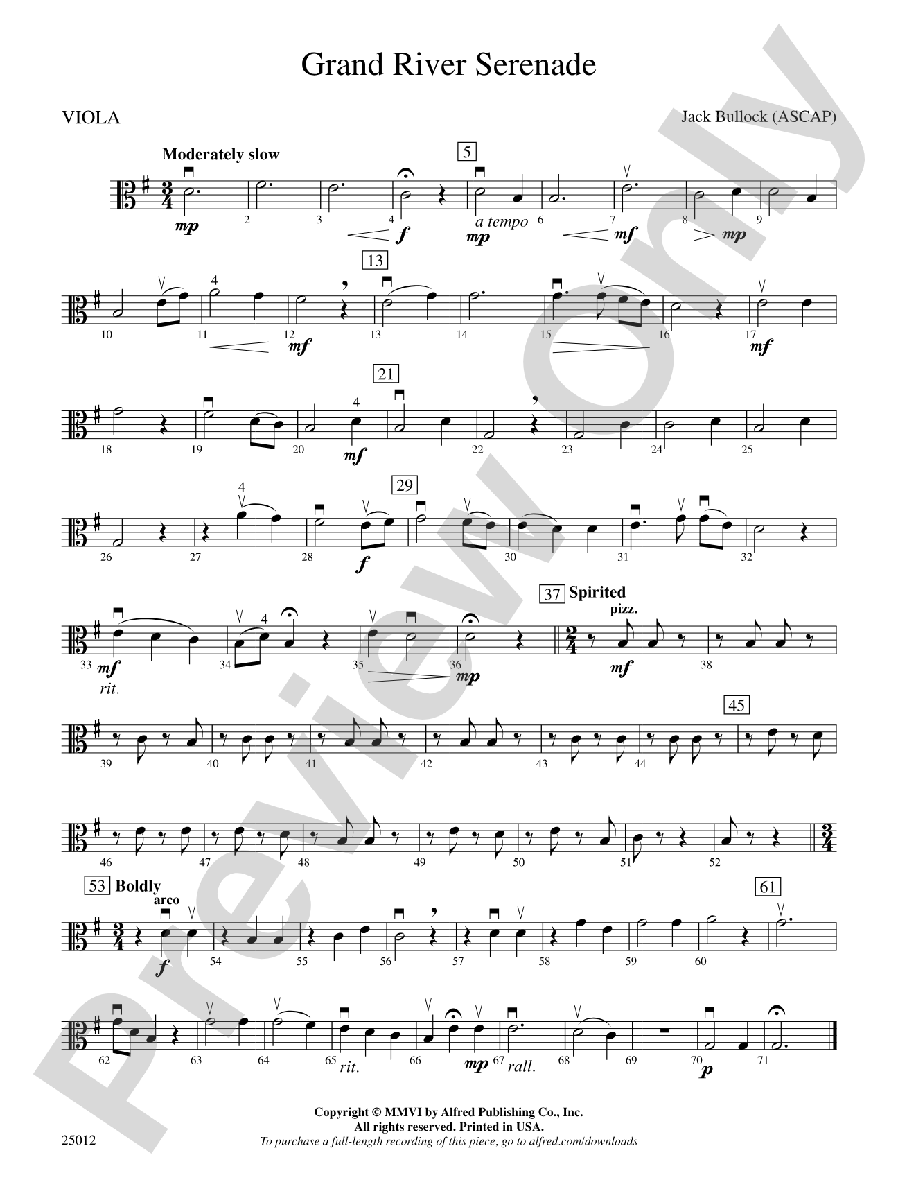 Grand River Serenade: Viola