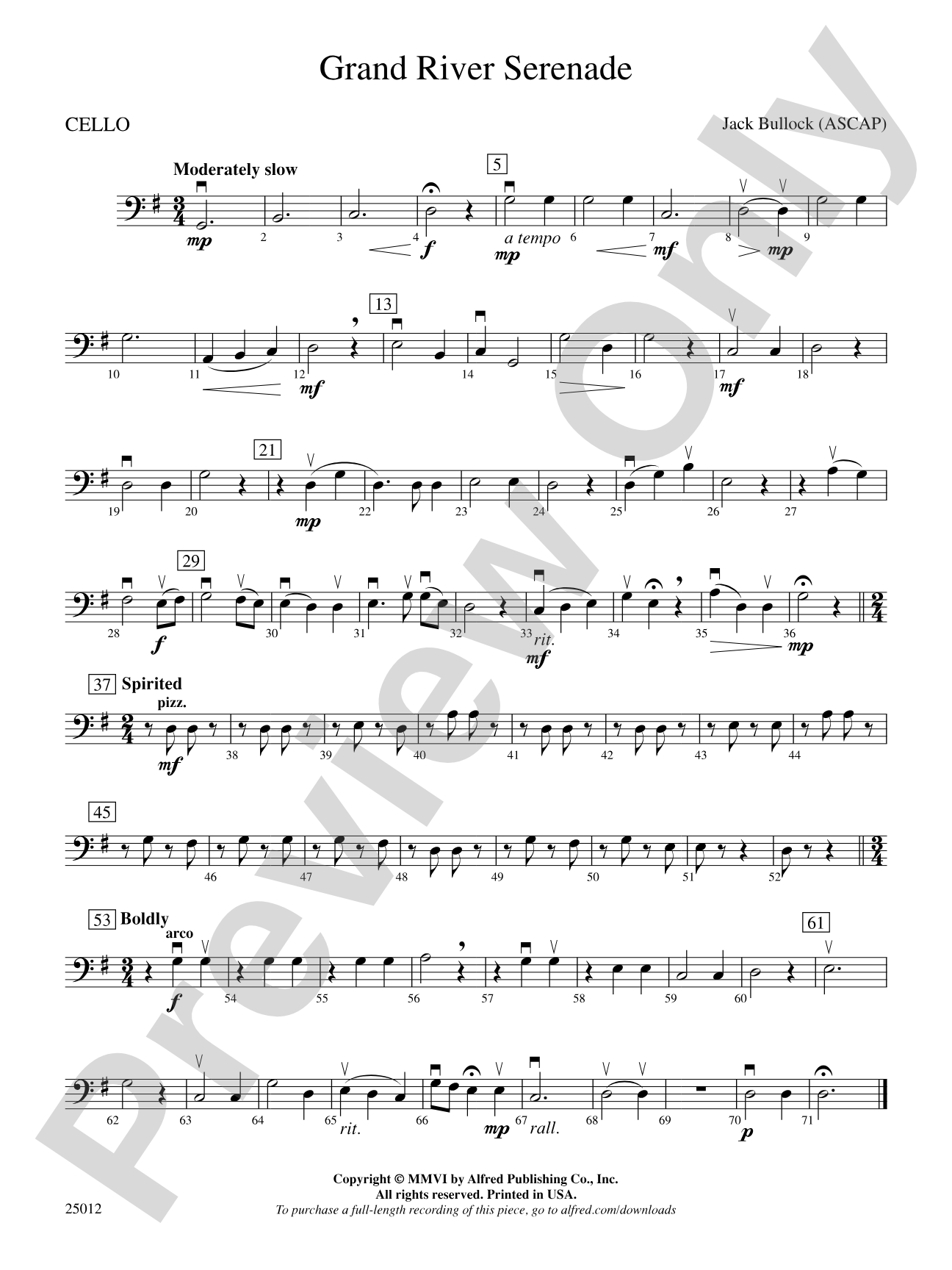 Grand River Serenade: Cello