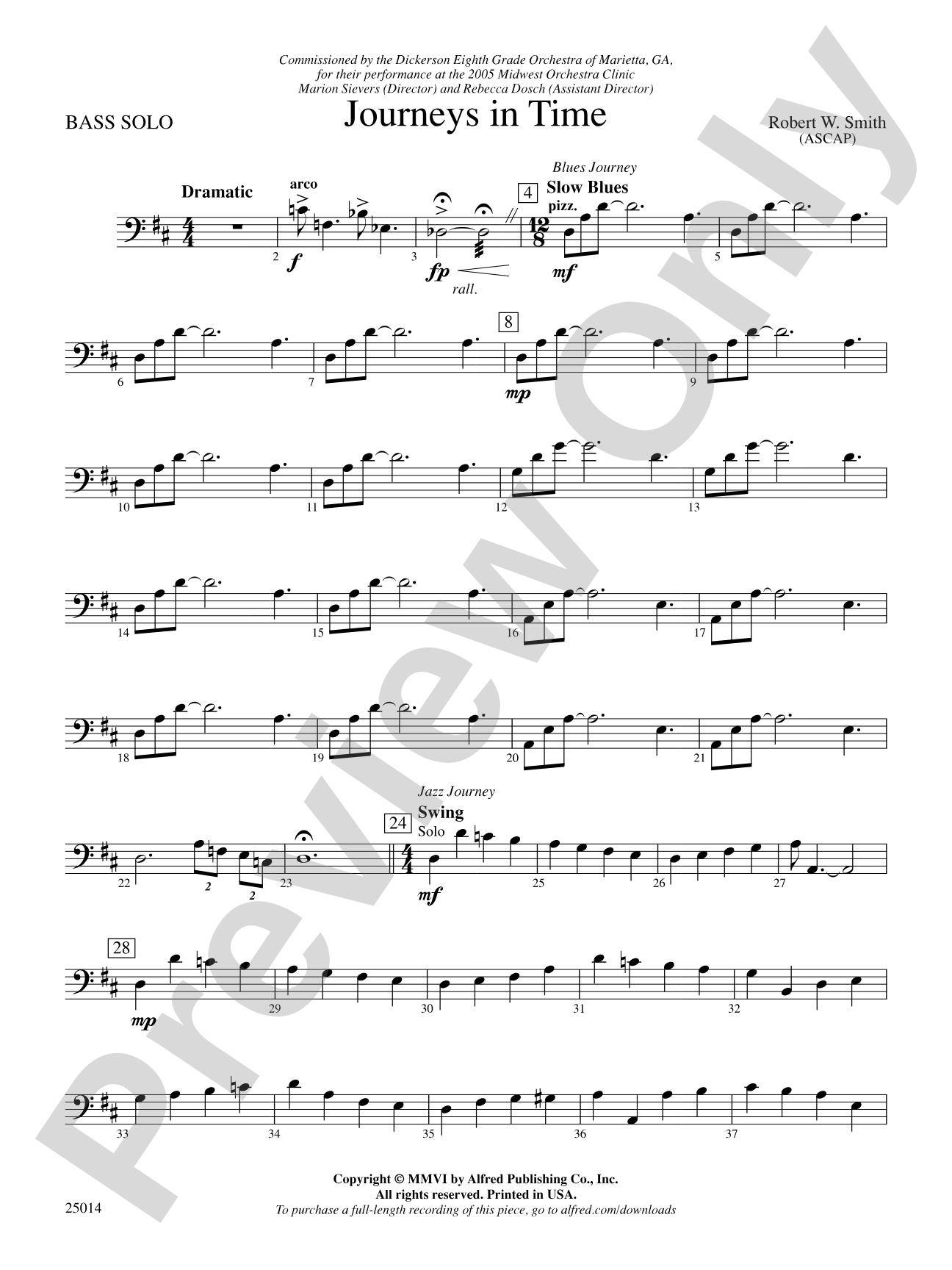 Journeys in Time: String Bass Solo