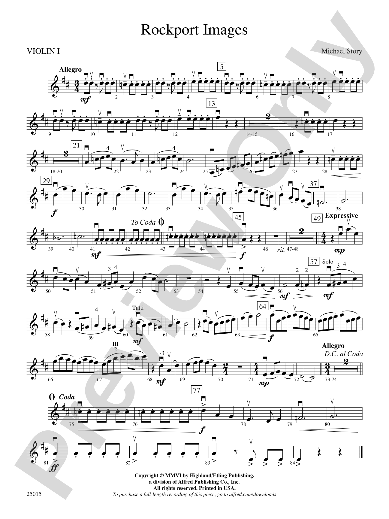 Rockport Images: 1st Violin
