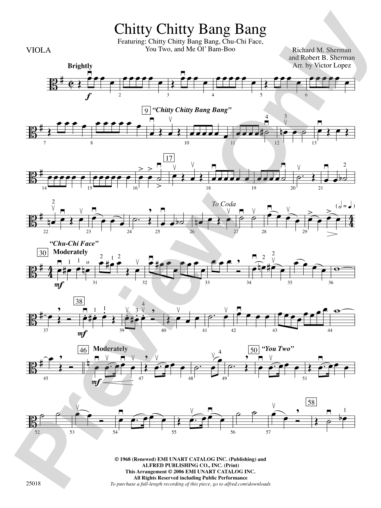 Chitty Chitty Bang Bang: Viola