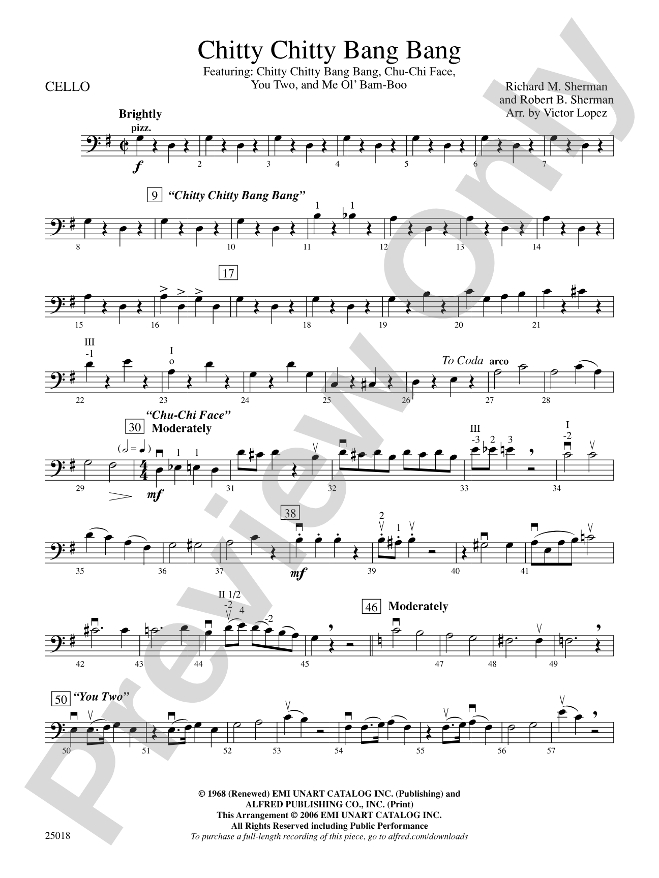Chitty Chitty Bang Bang: Cello