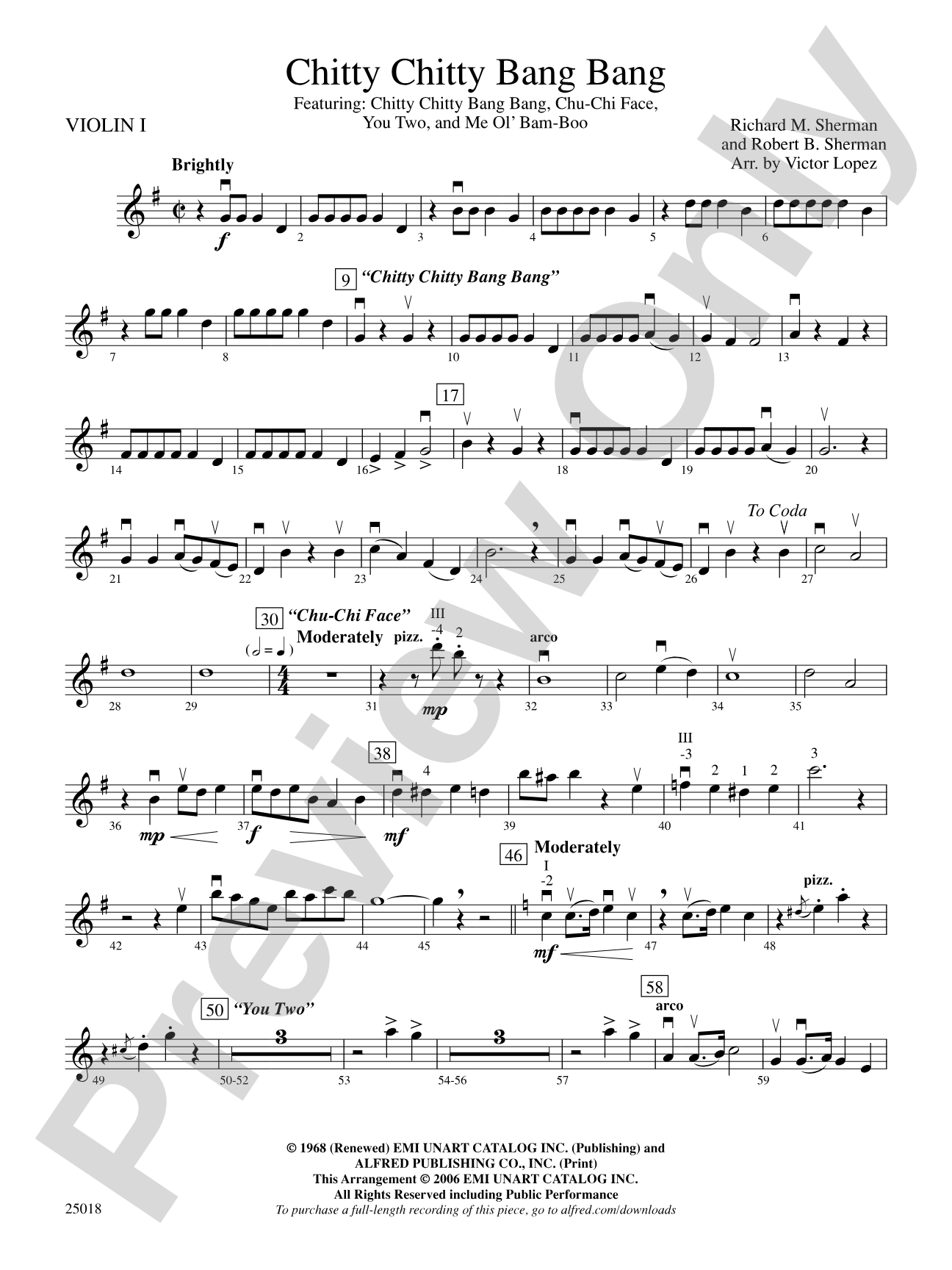 Chitty Chitty Bang Bang: 1st Violin