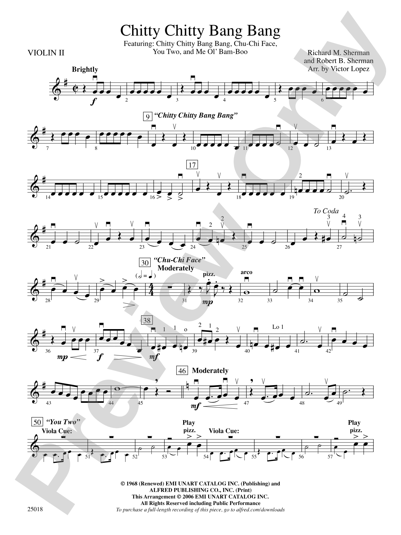 Chitty Chitty Bang Bang: 2nd Violin