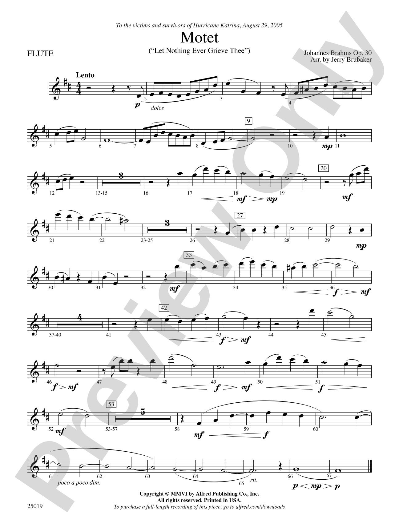 Motet: Flute