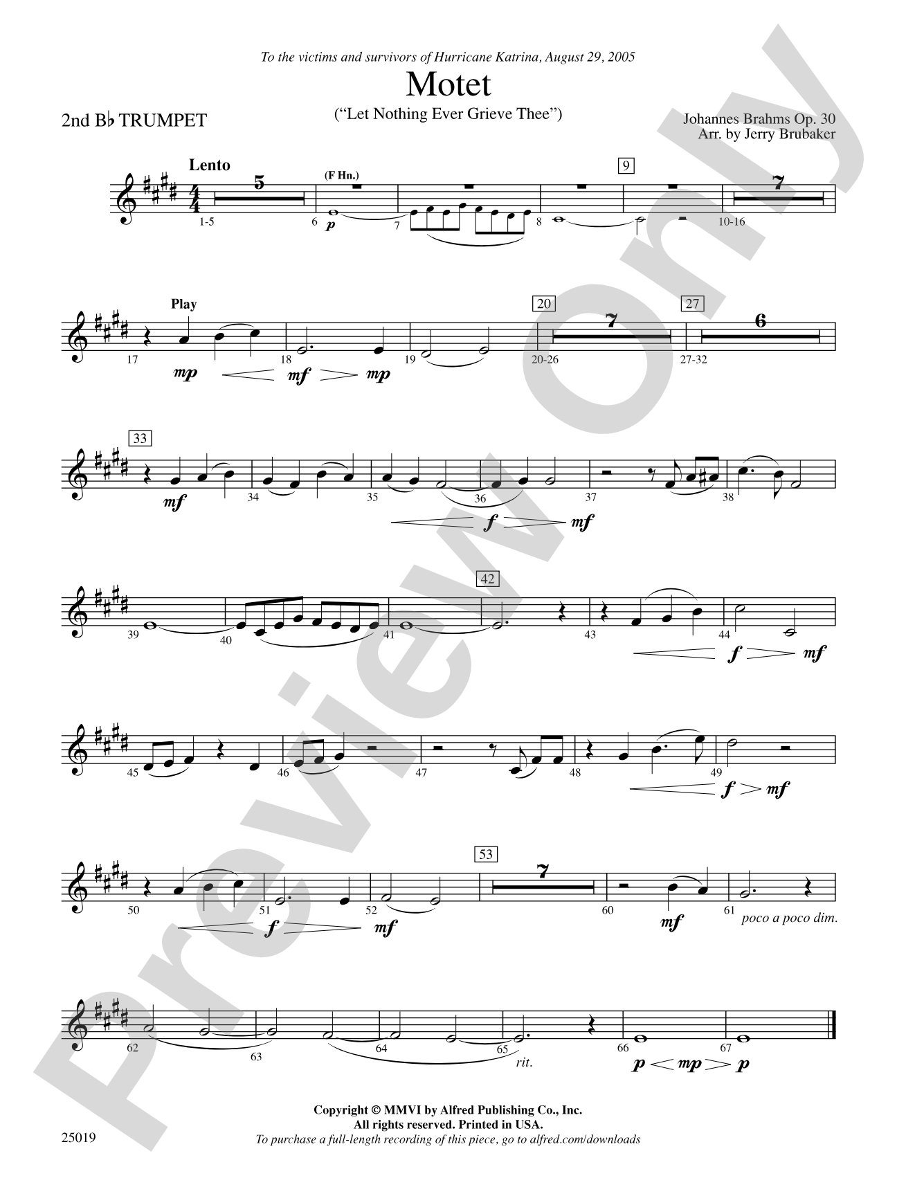 Motet: 2nd B-flat Trumpet