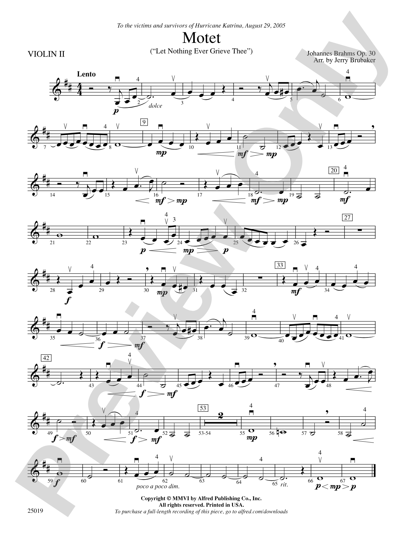 Motet: 2nd Violin