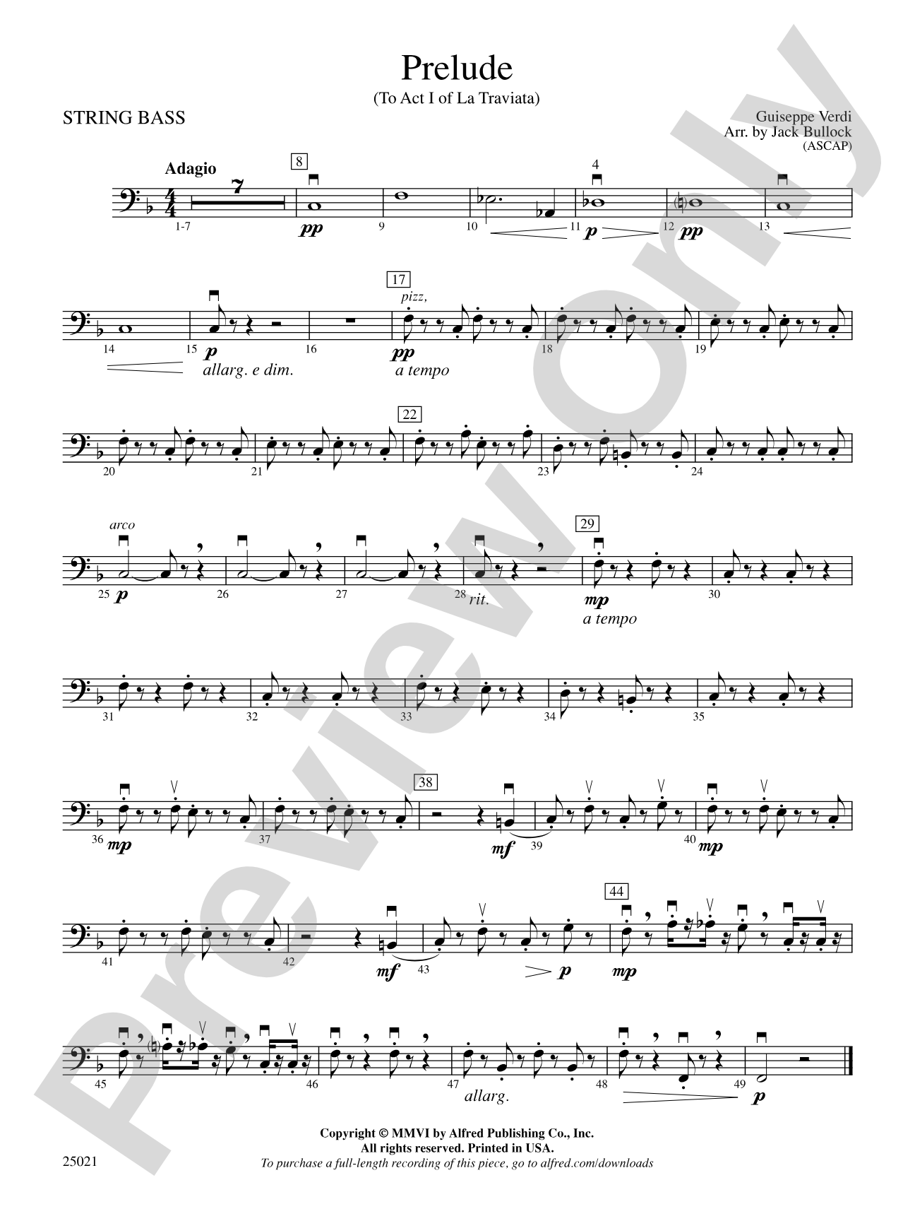 Prelude: String Bass