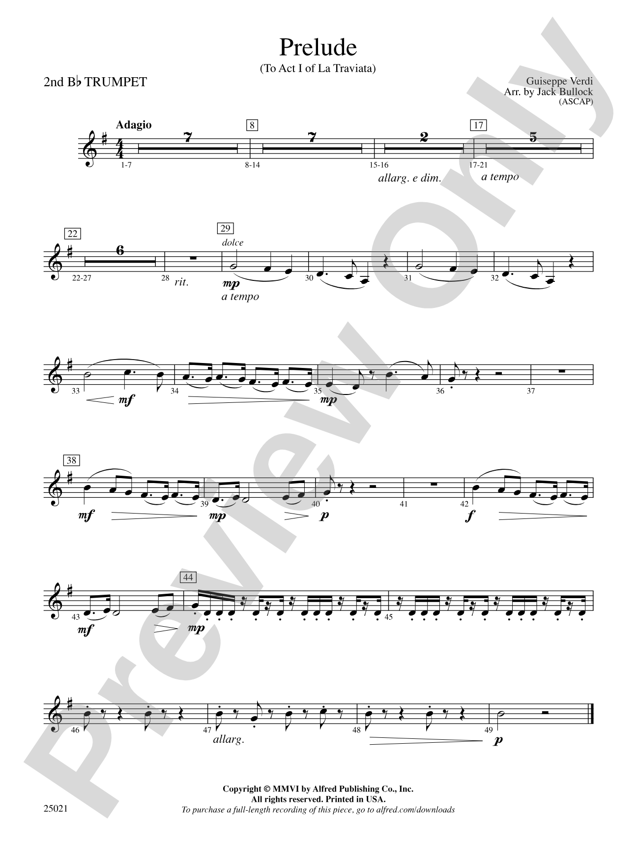 Prelude: 2nd B-flat Trumpet