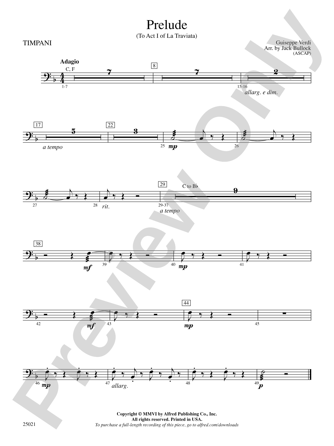 Prelude: Timpani