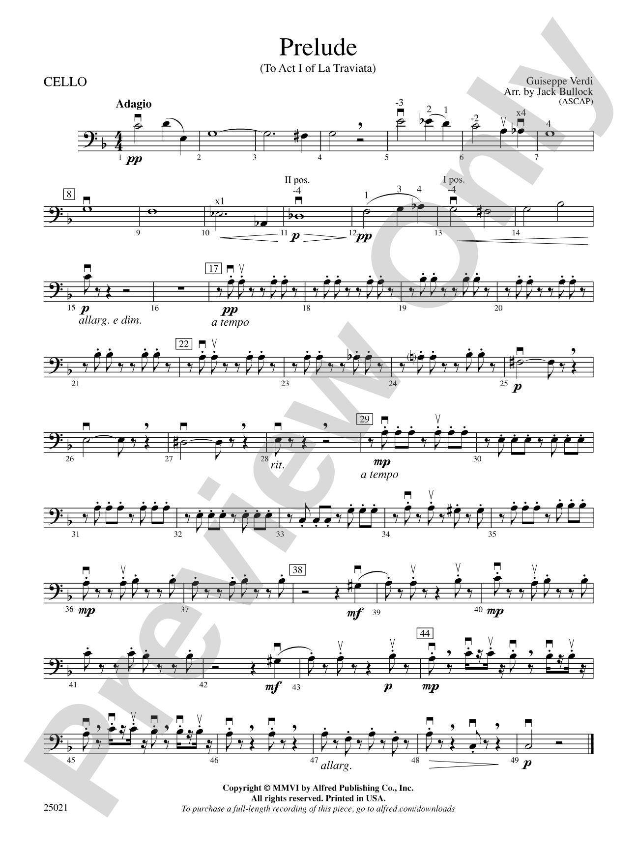Prelude: Cello
