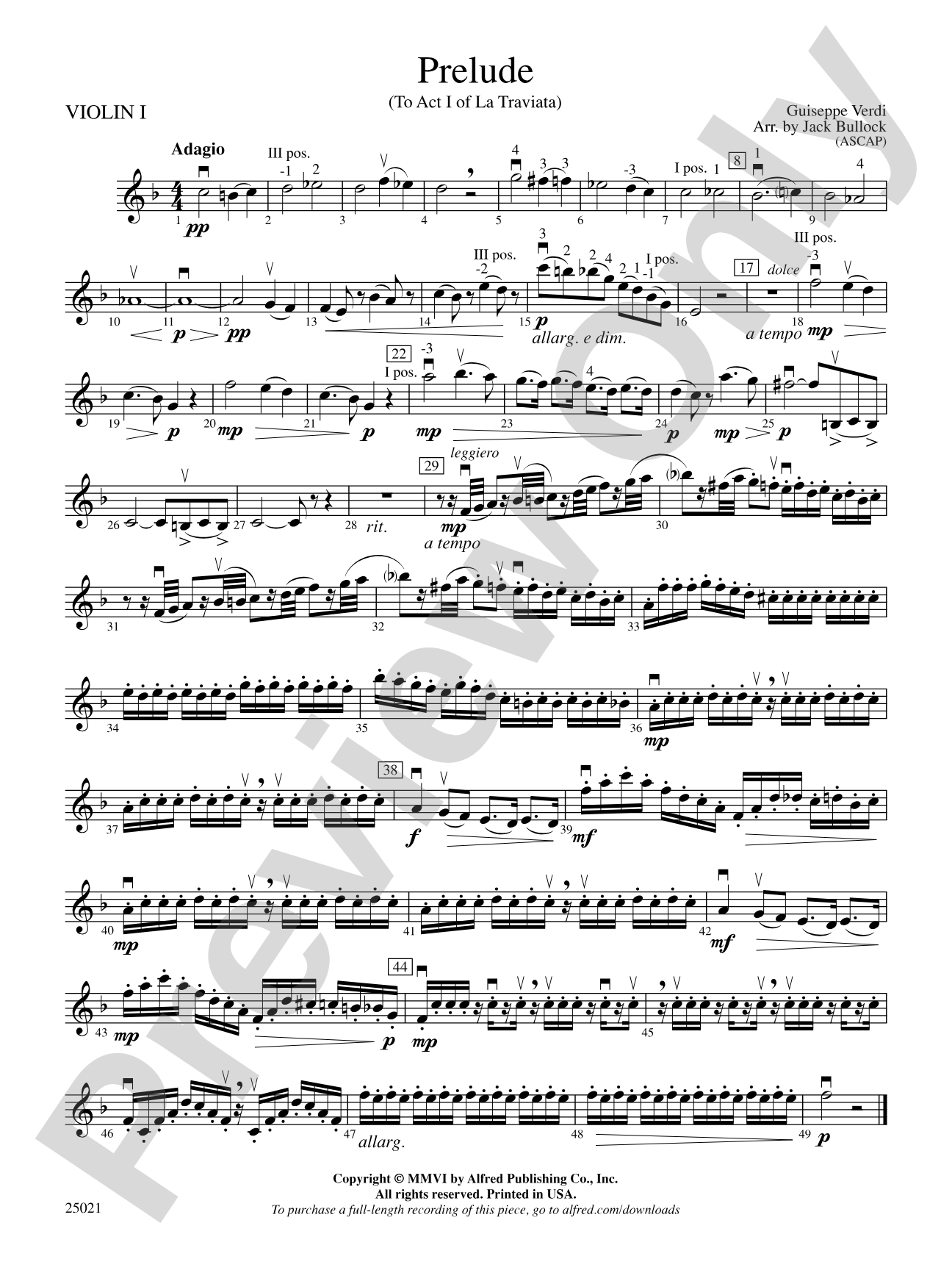 Prelude: 1st Violin