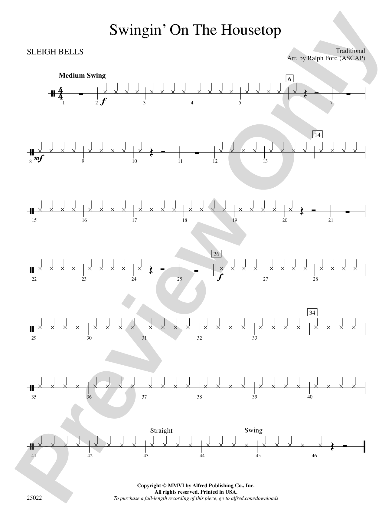 Swingin' on the Housetop: 2nd Percussion