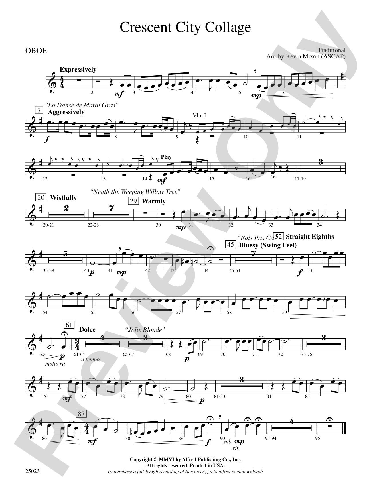 Crescent City Collage: Oboe