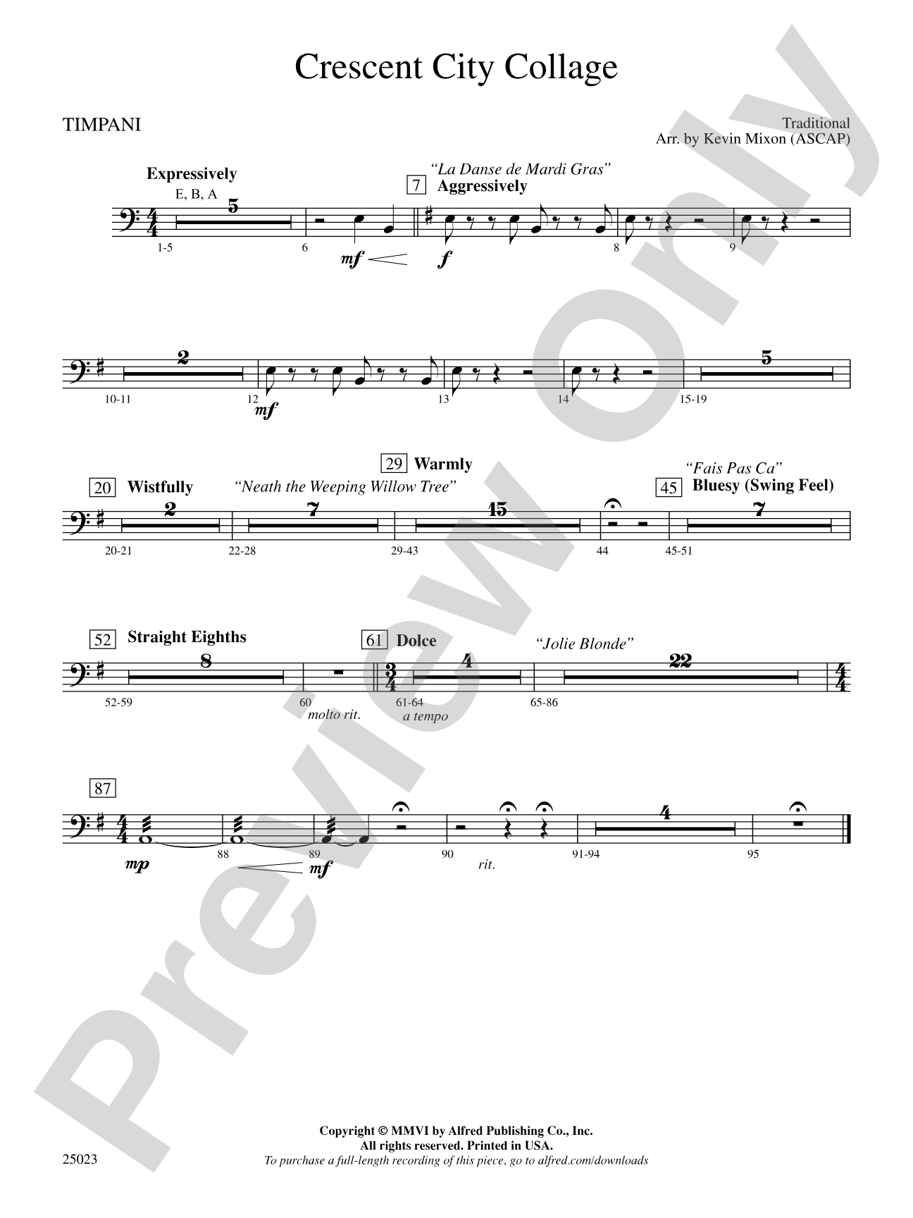 Crescent City Collage: Timpani