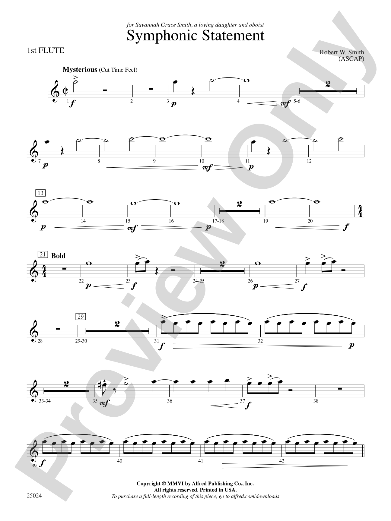 Symphonic Statement: Flute