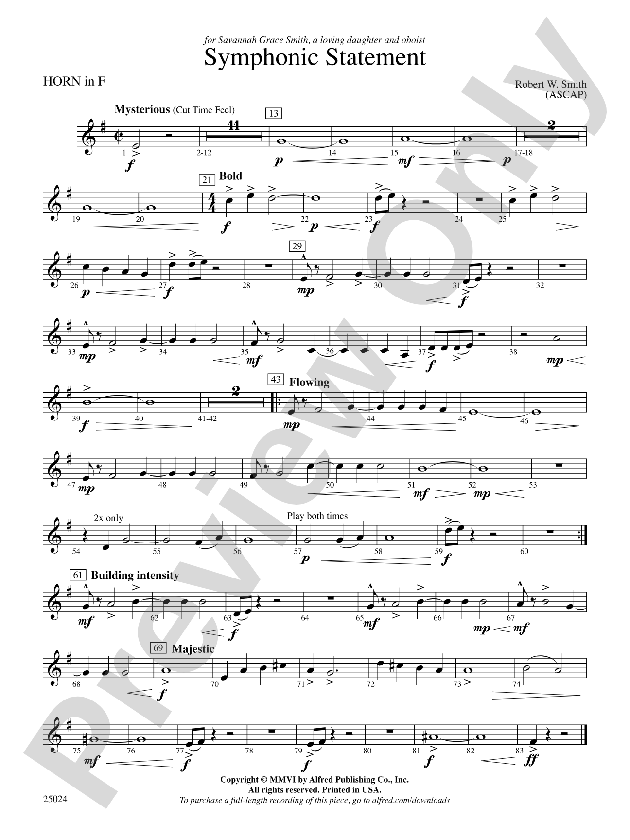 Symphonic Statement: 1st F Horn