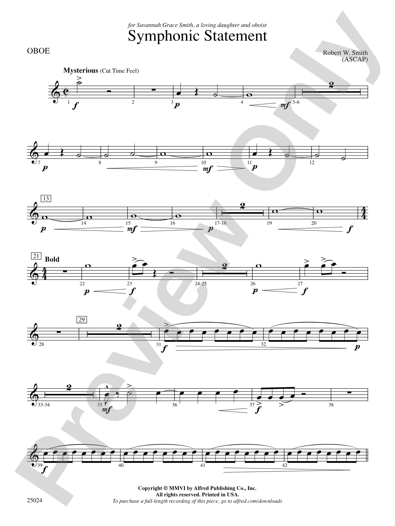Symphonic Statement: Oboe