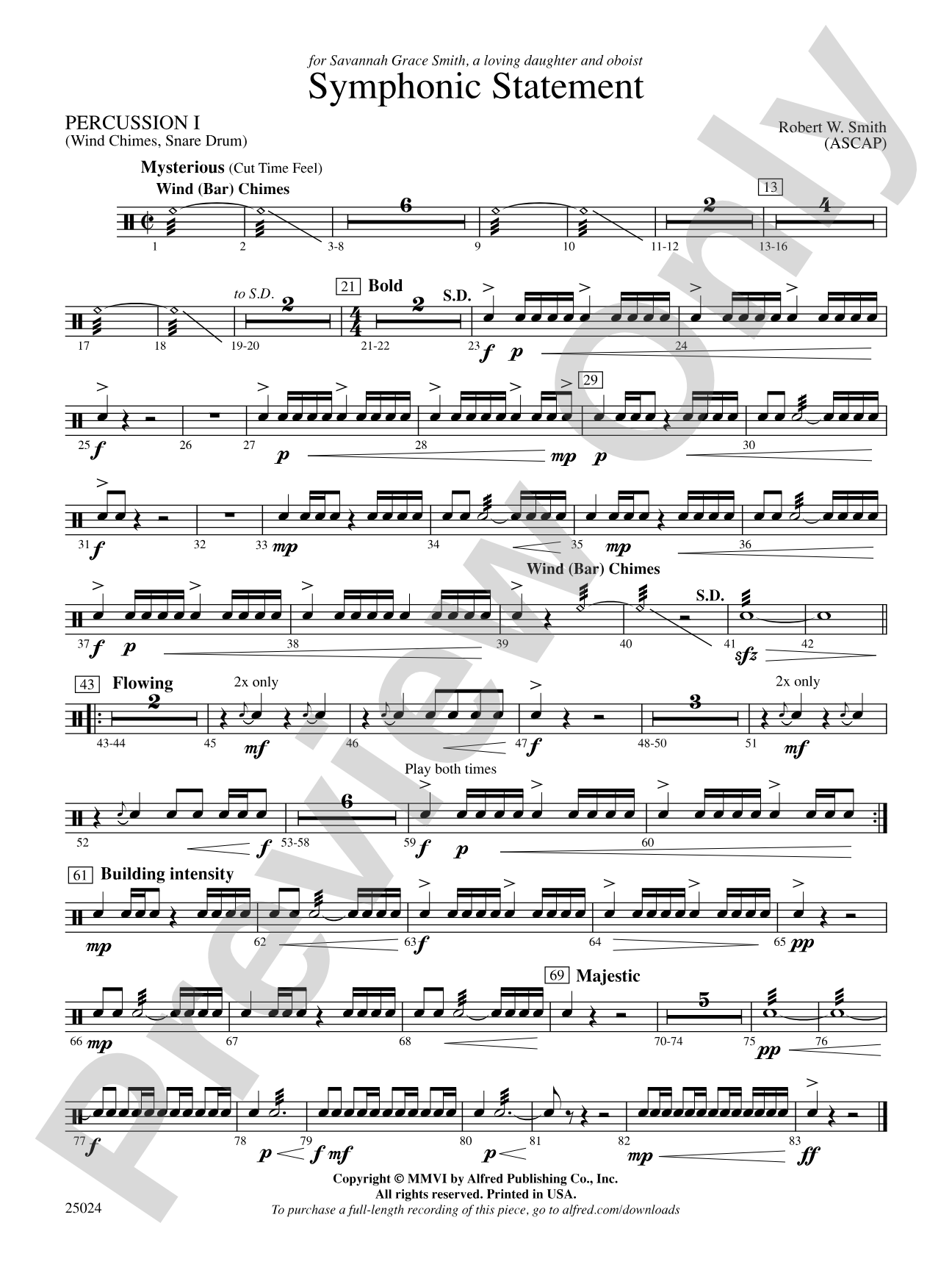 Symphonic Statement: 1st Percussion