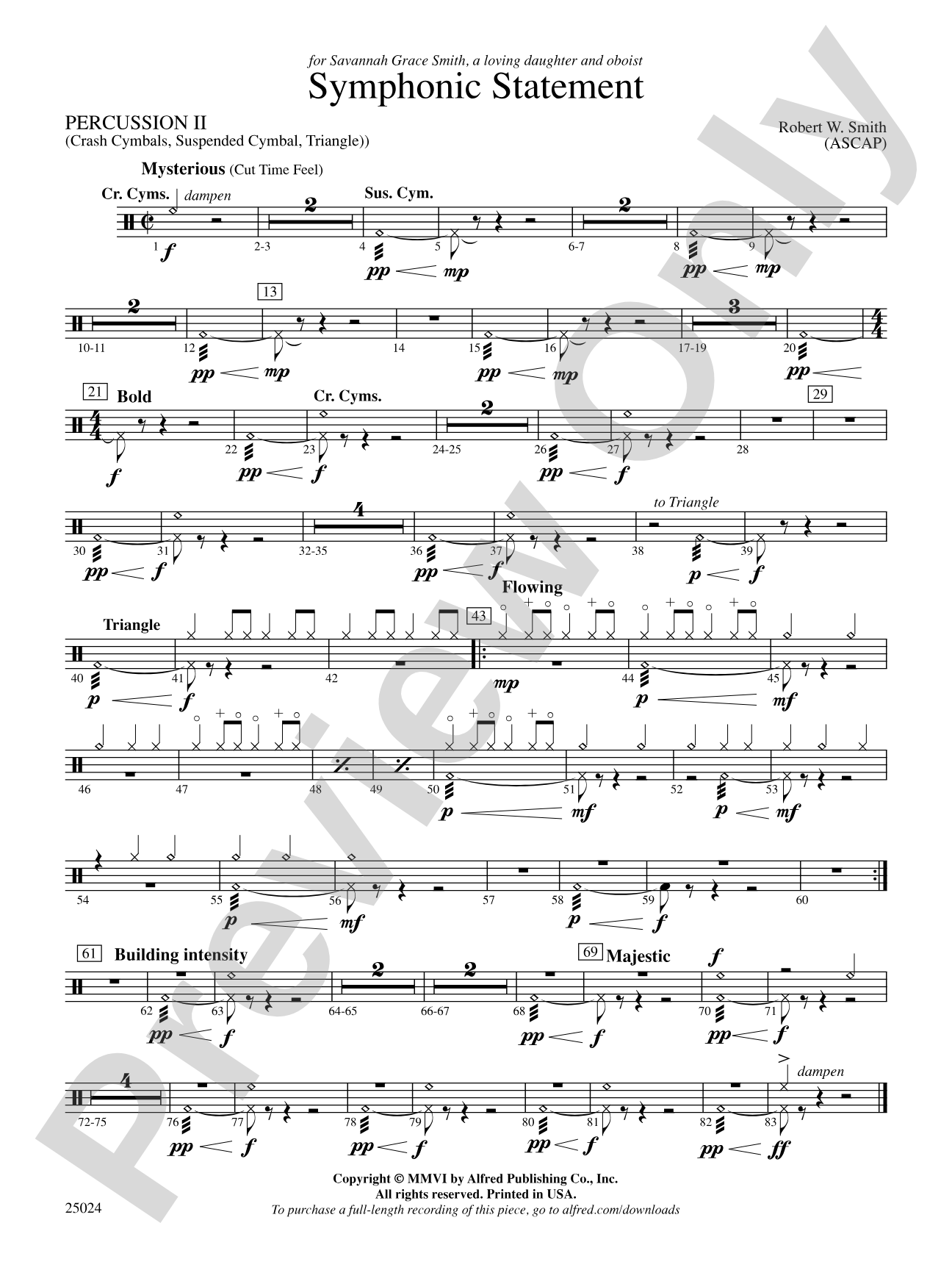 Symphonic Statement: 2nd Percussion