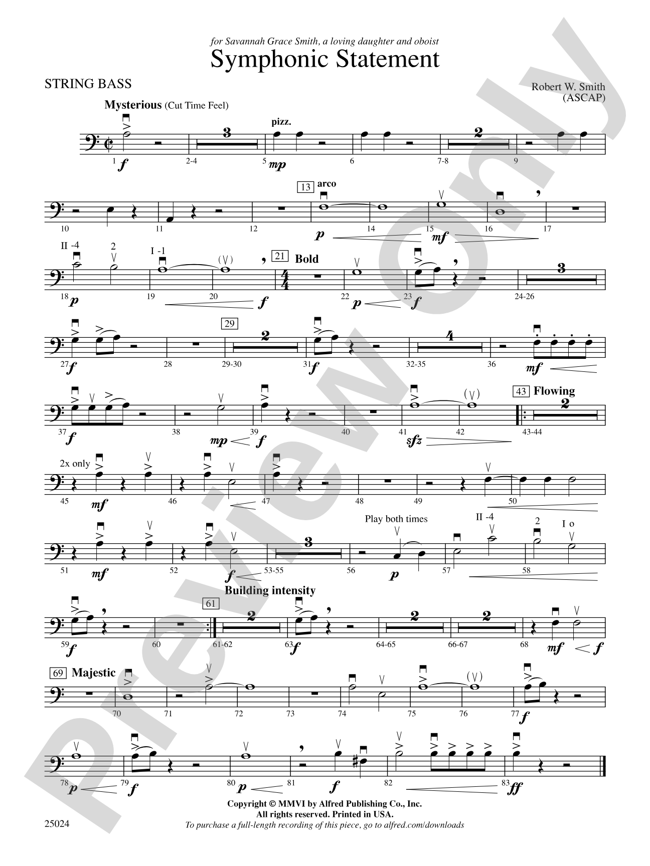 Symphonic Statement: String Bass