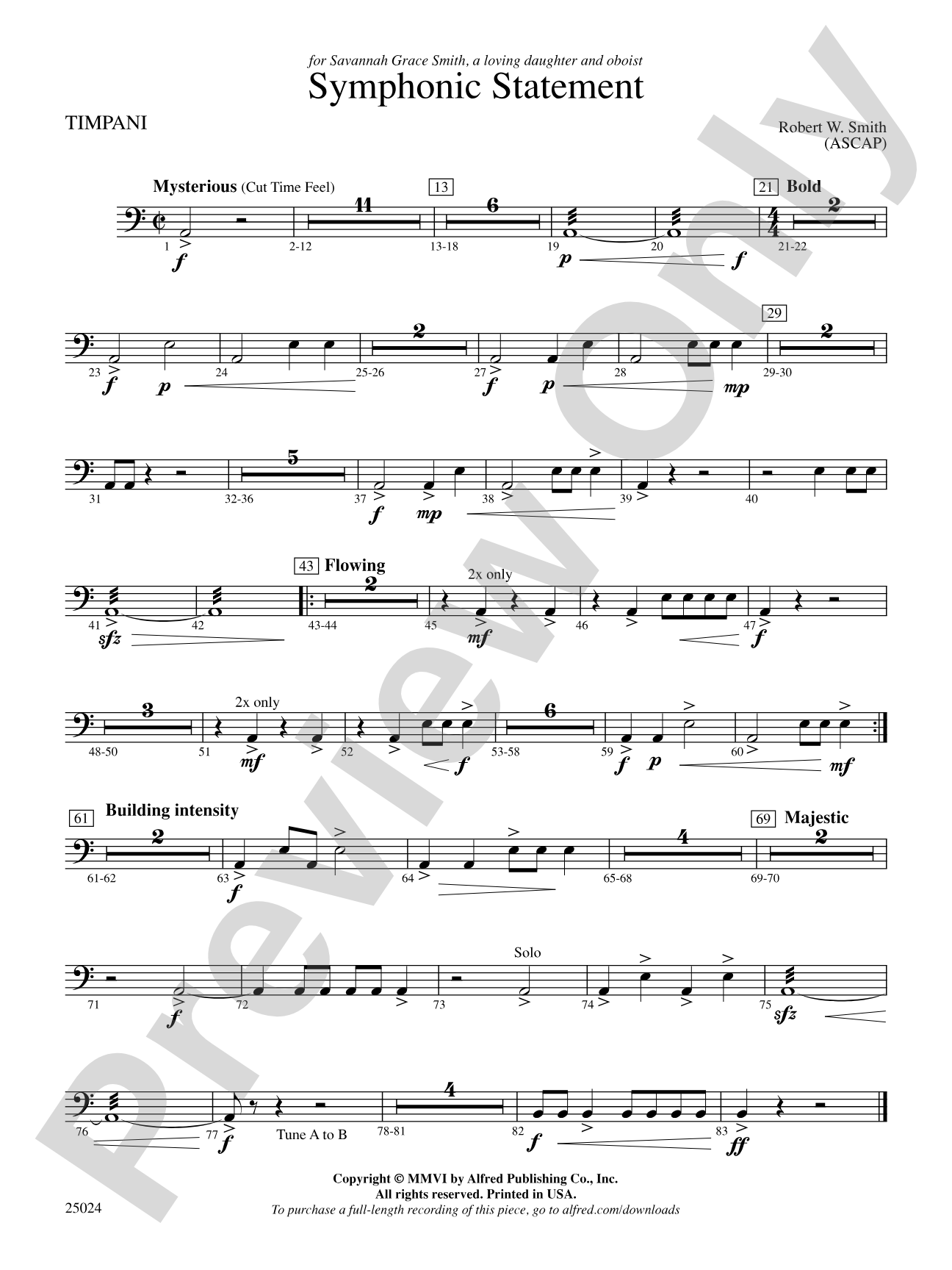 Symphonic Statement: Timpani