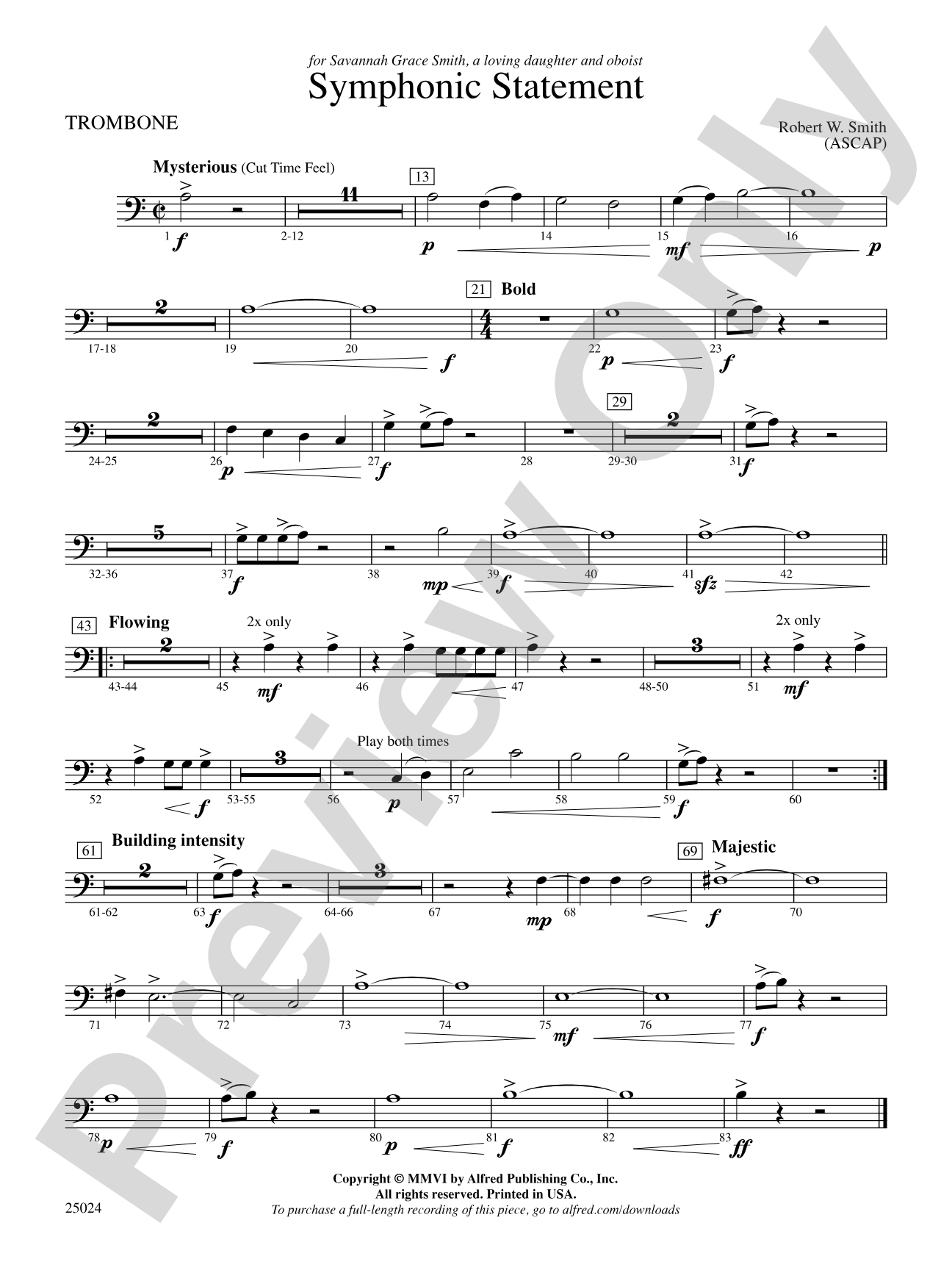 Symphonic Statement: 1st Trombone