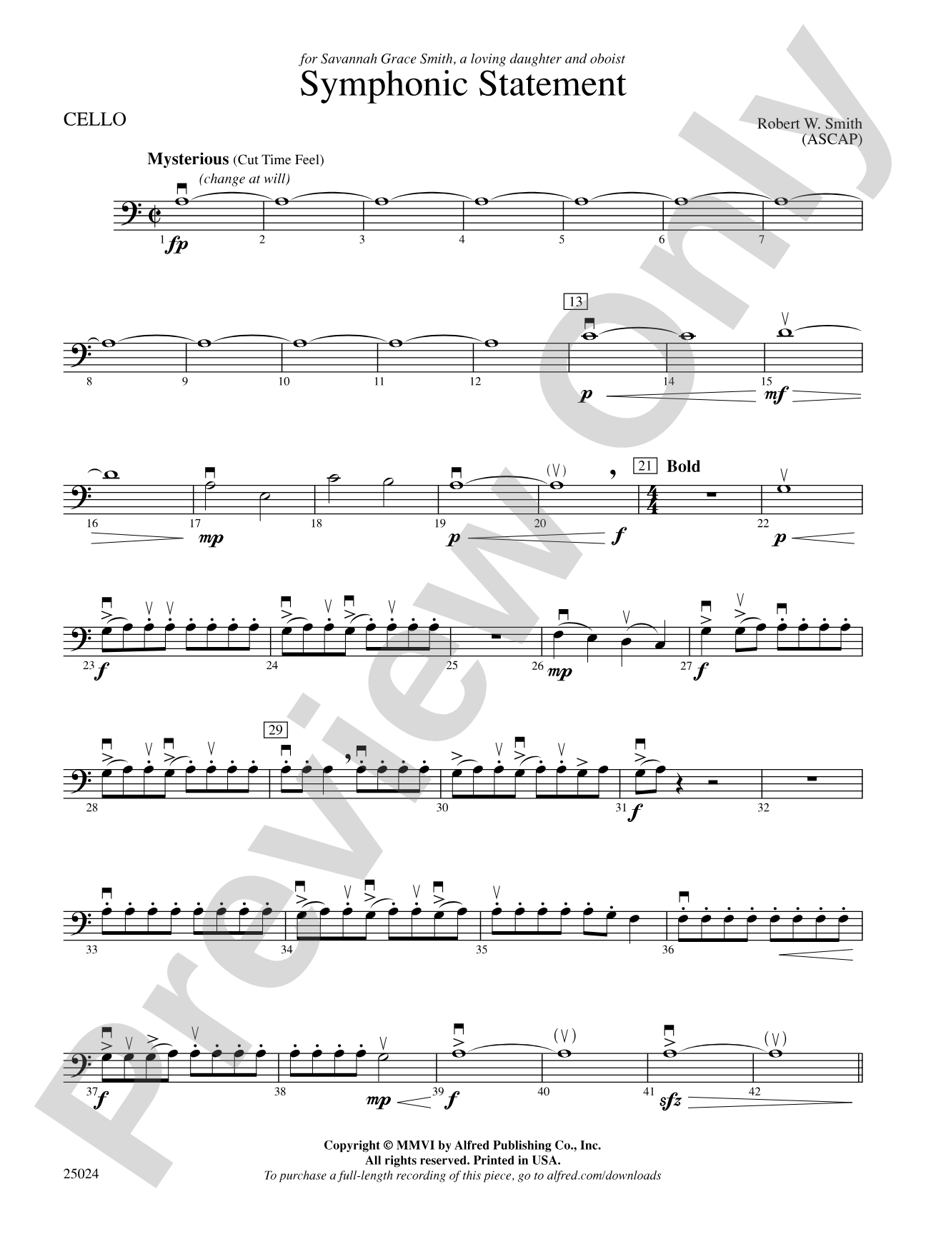 Symphonic Statement: Cello