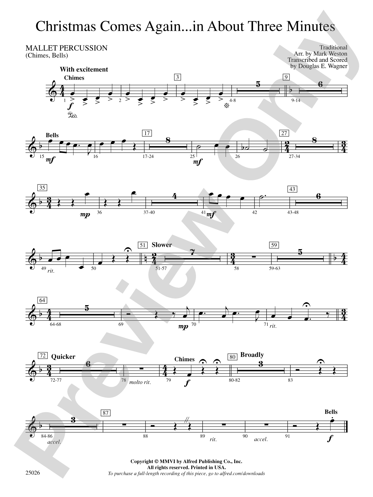 Christmas Comes Again... in About Three Minutes: Mallets