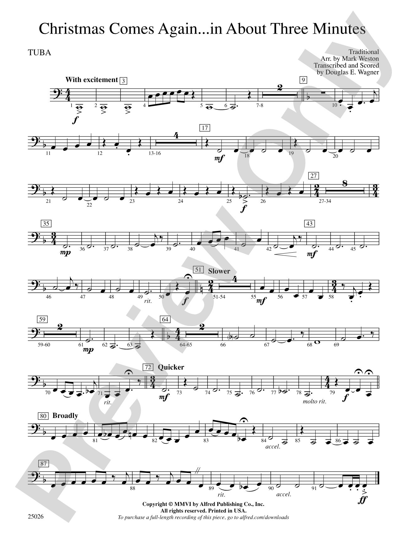 Christmas Comes Again... in About Three Minutes: Tuba