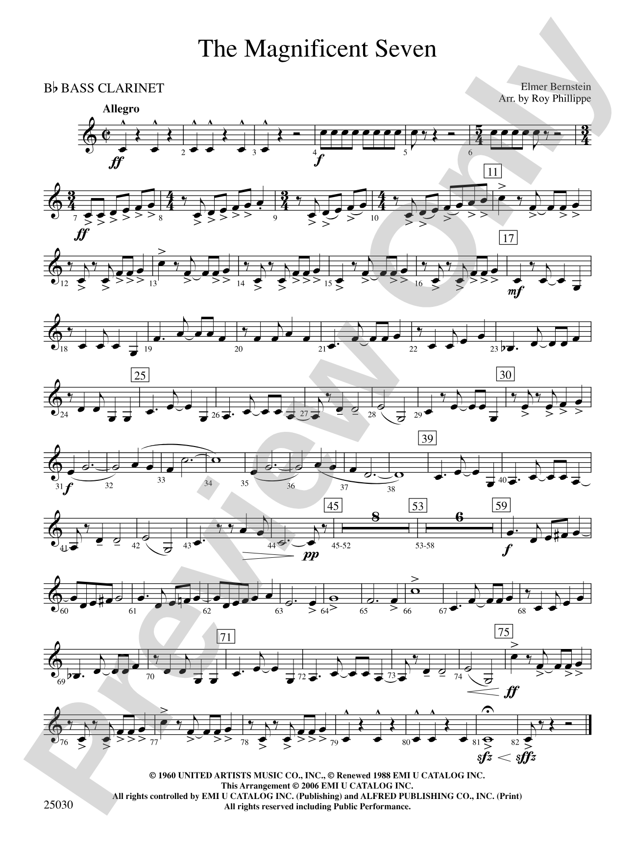 The Magnificent Seven: B-flat Bass Clarinet