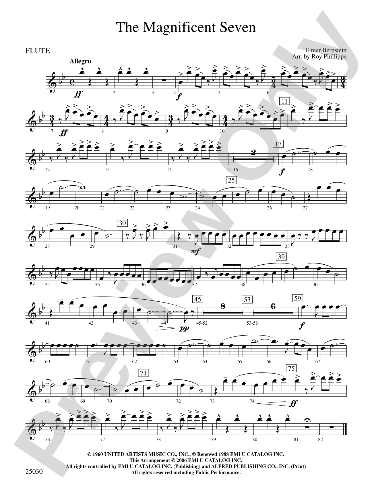 The Magnificent Seven: Flute