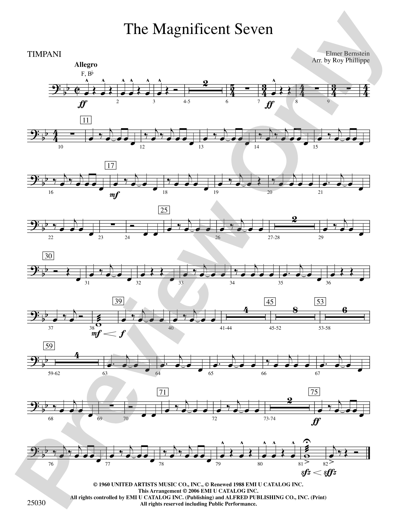 The Magnificent Seven: Timpani