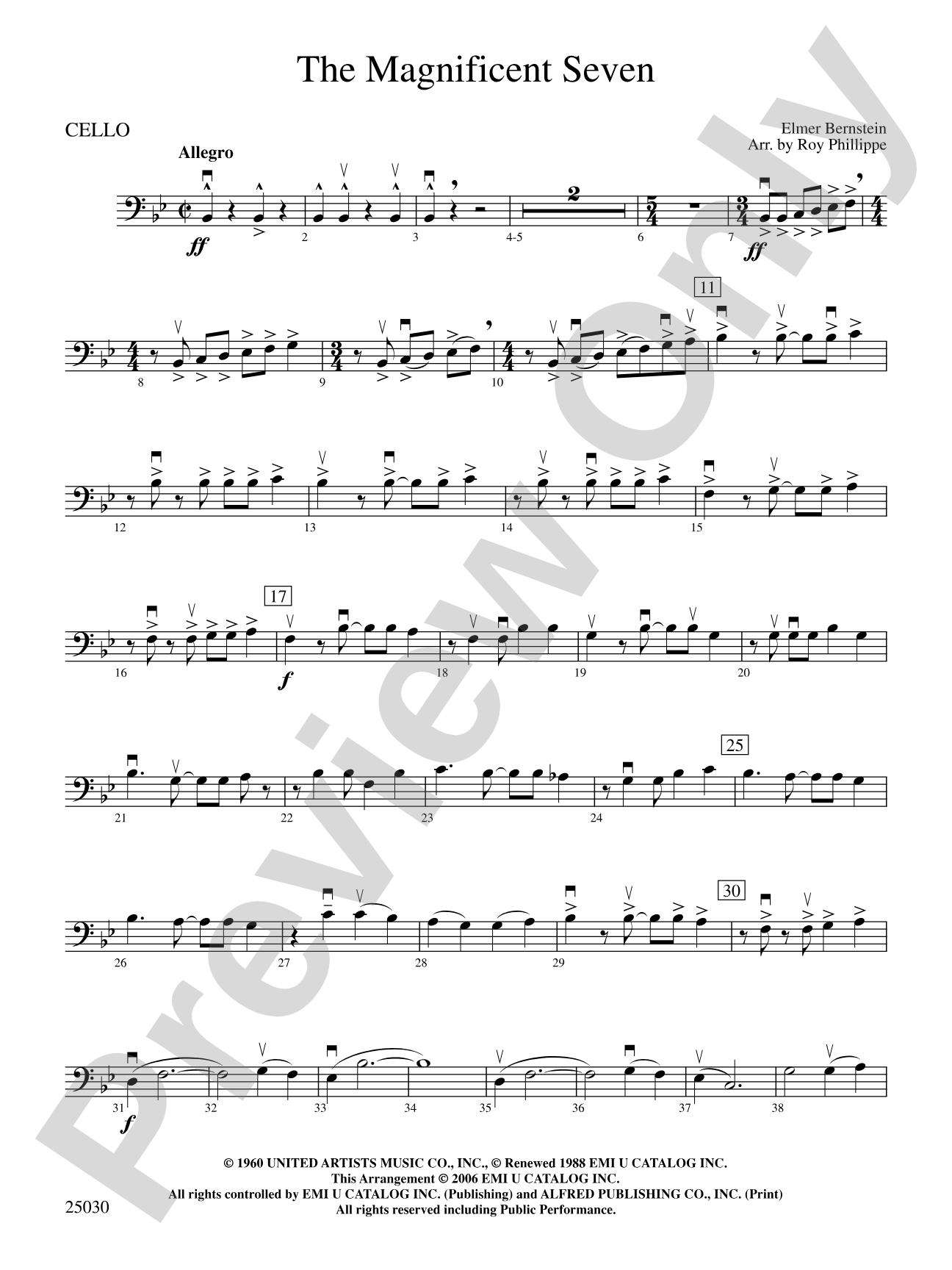 The Magnificent Seven: Cello