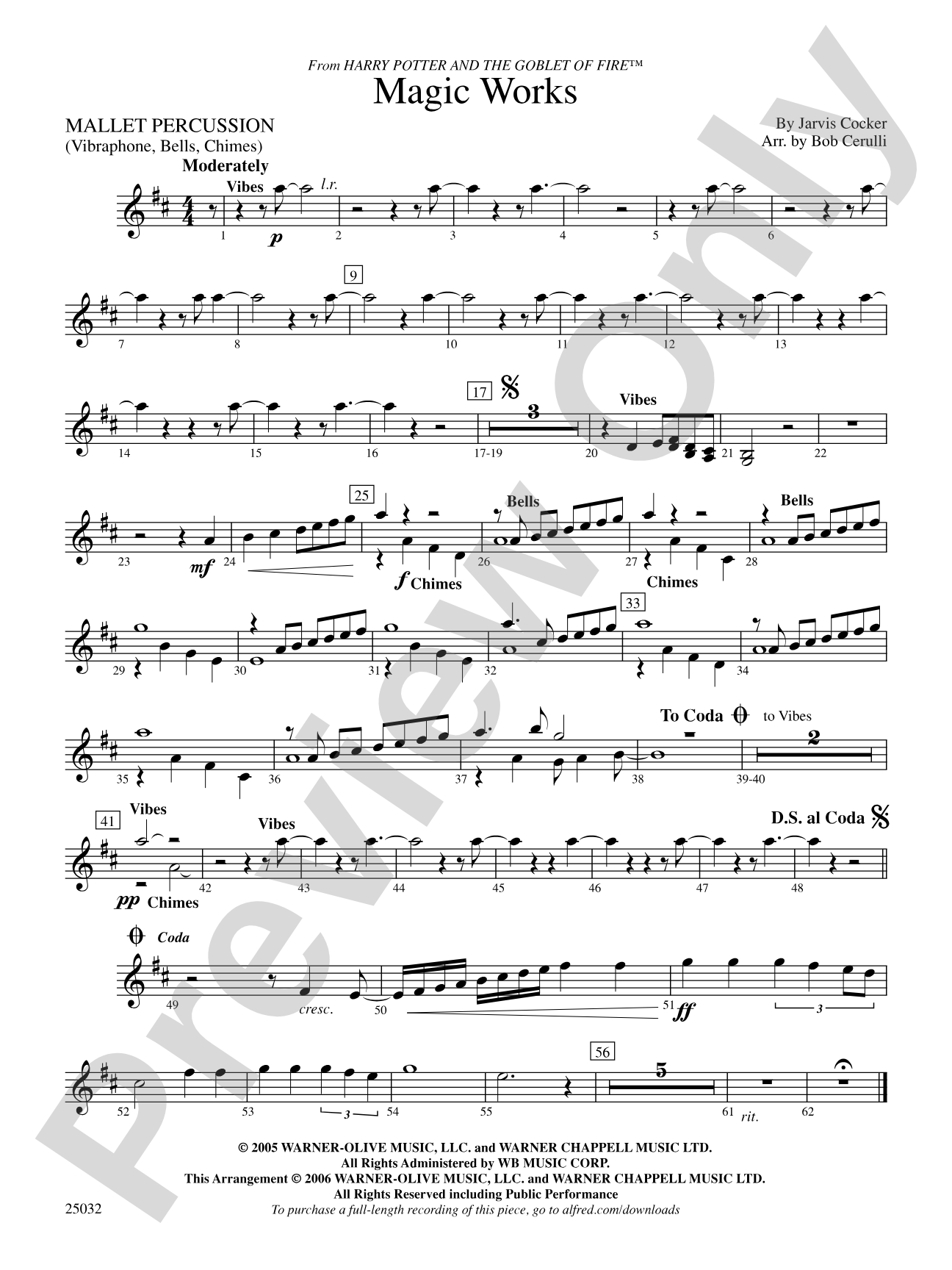 Magic Works (from Harry Potter and the Goblet of Fire™): Mallets