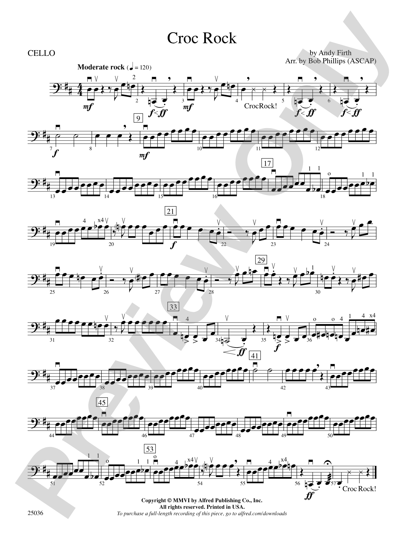 Croc Rock: Cello