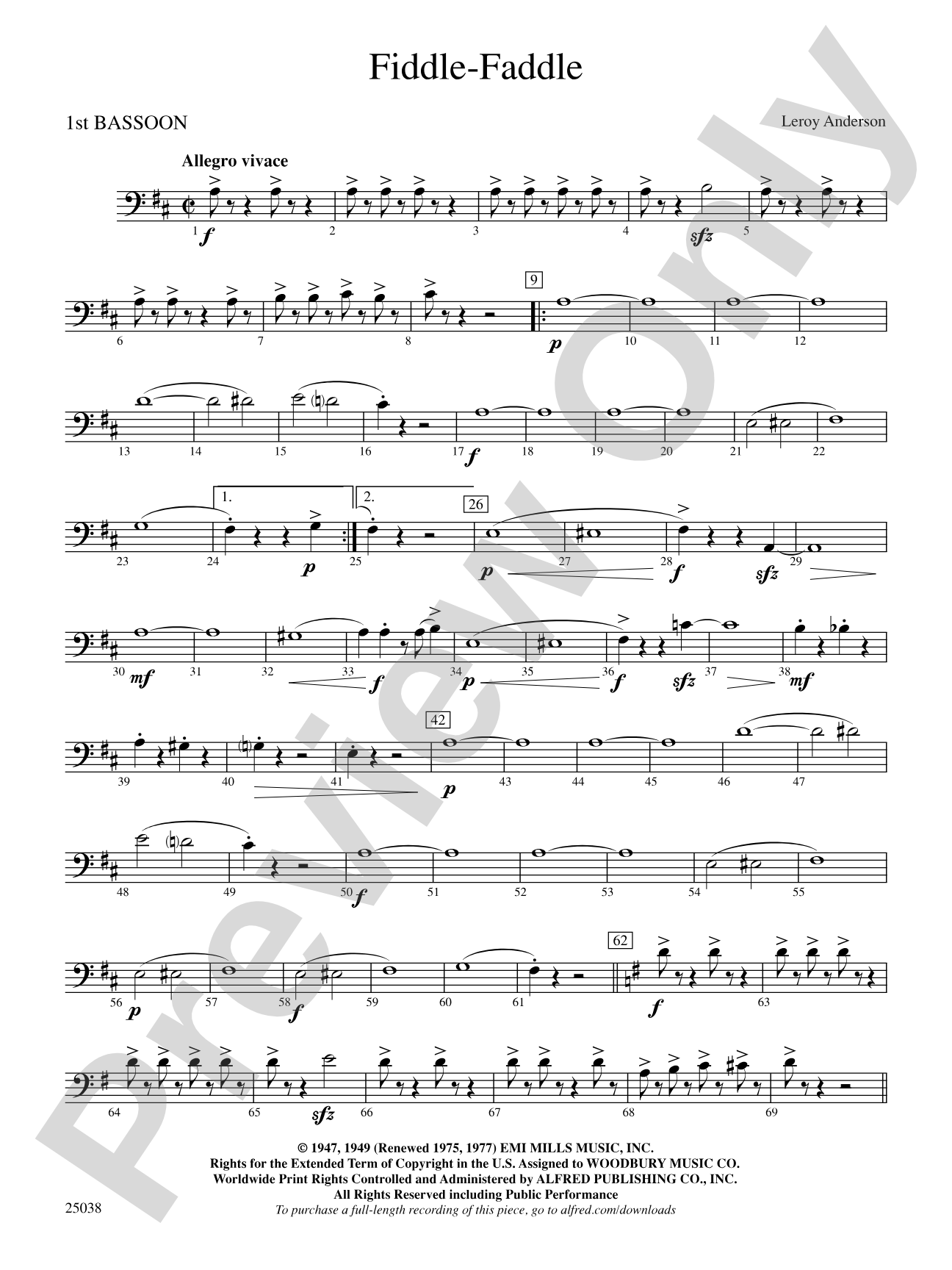 Fiddle-Faddle: Bassoon