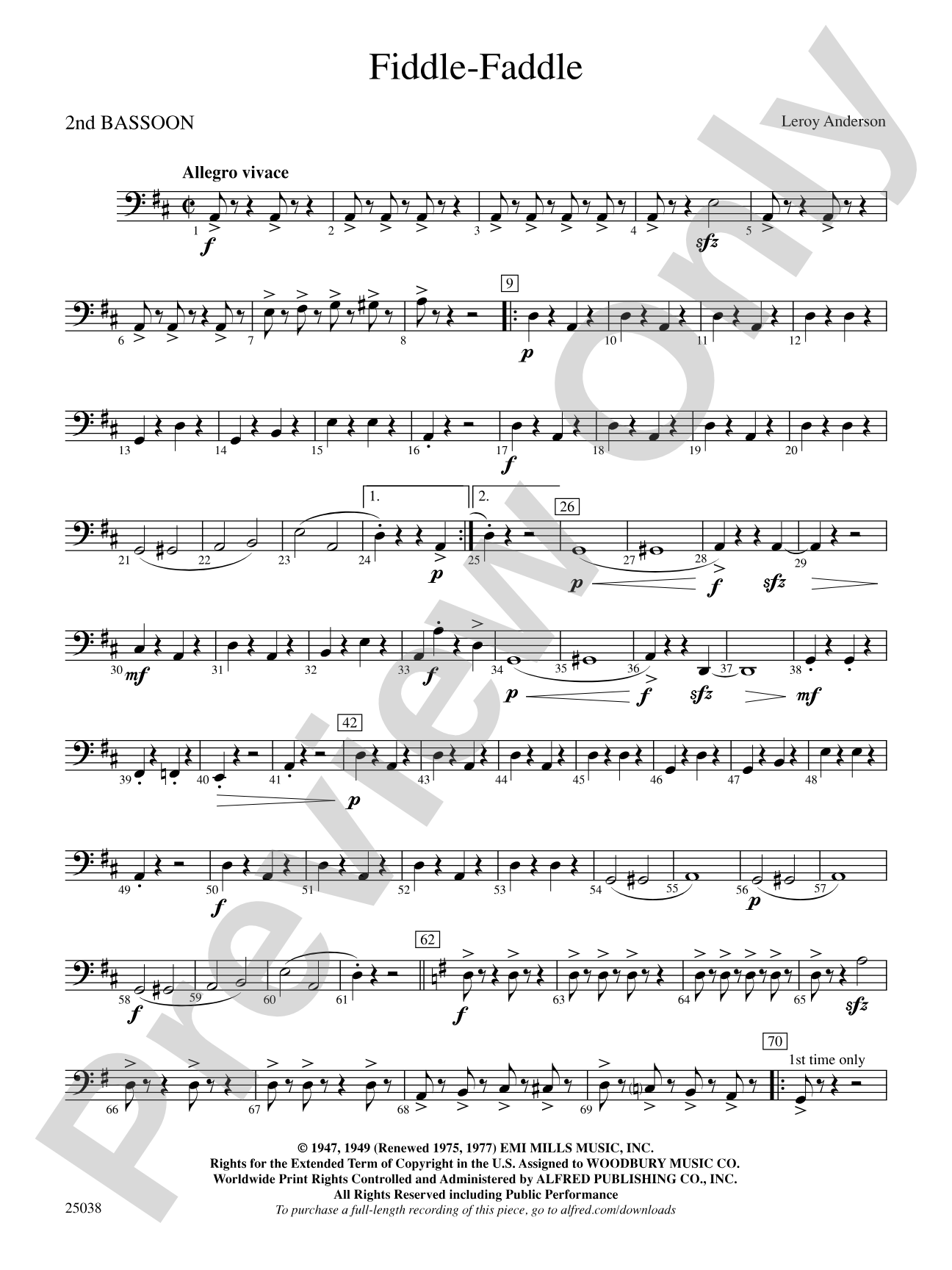 Fiddle-Faddle: 2nd Bassoon