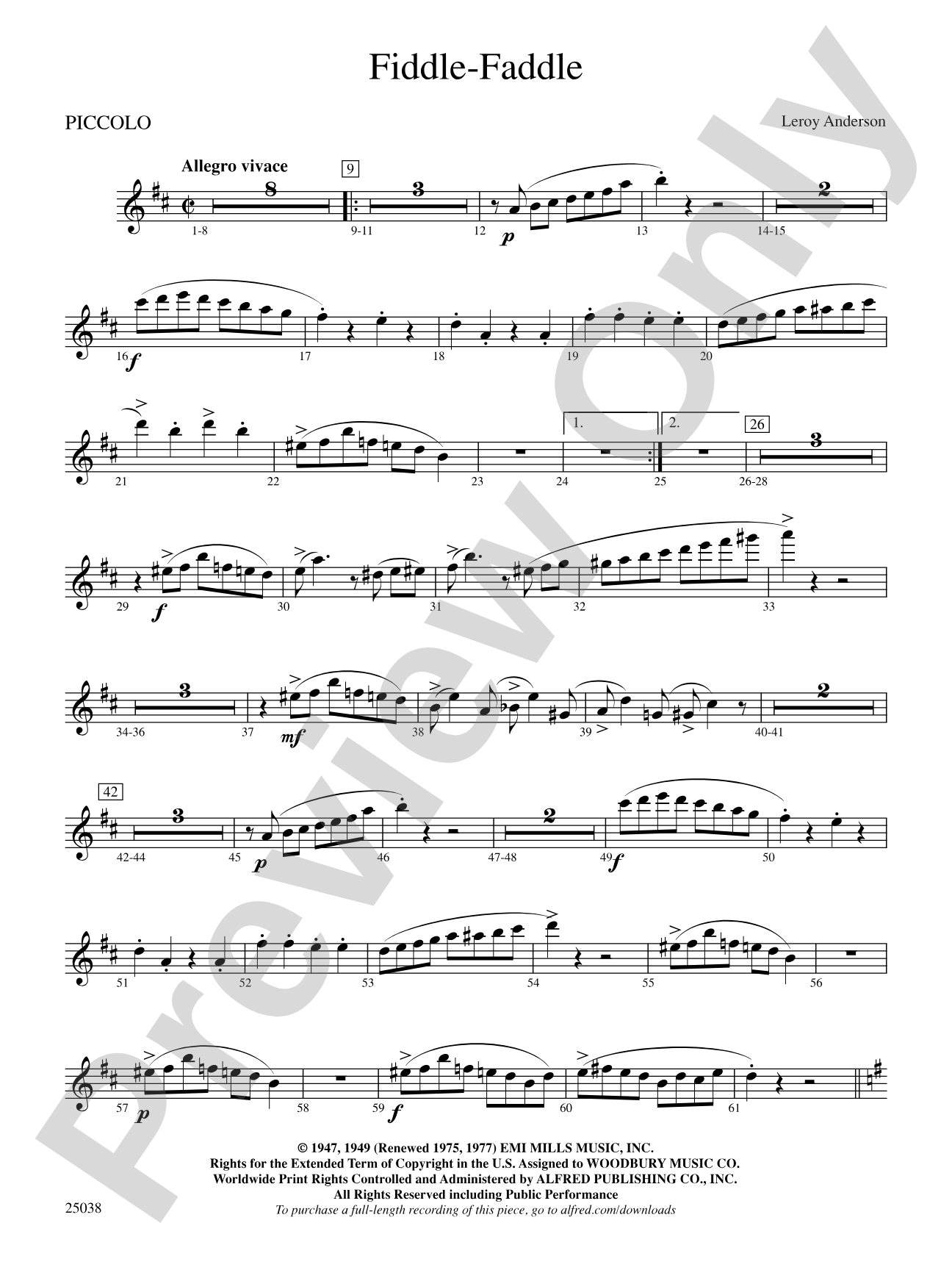 Fiddle-Faddle: Piccolo