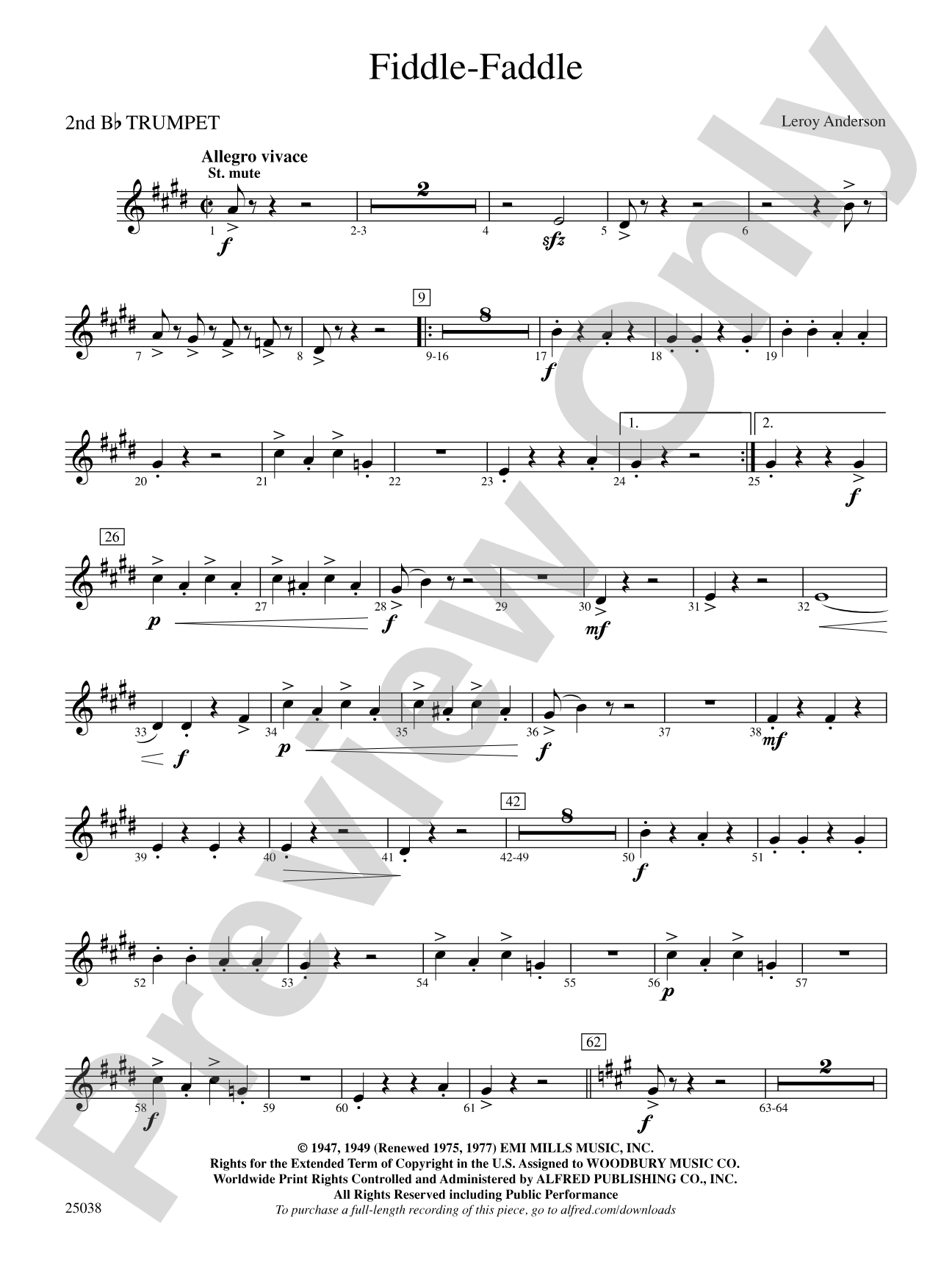 Fiddle-Faddle: 2nd B-flat Trumpet