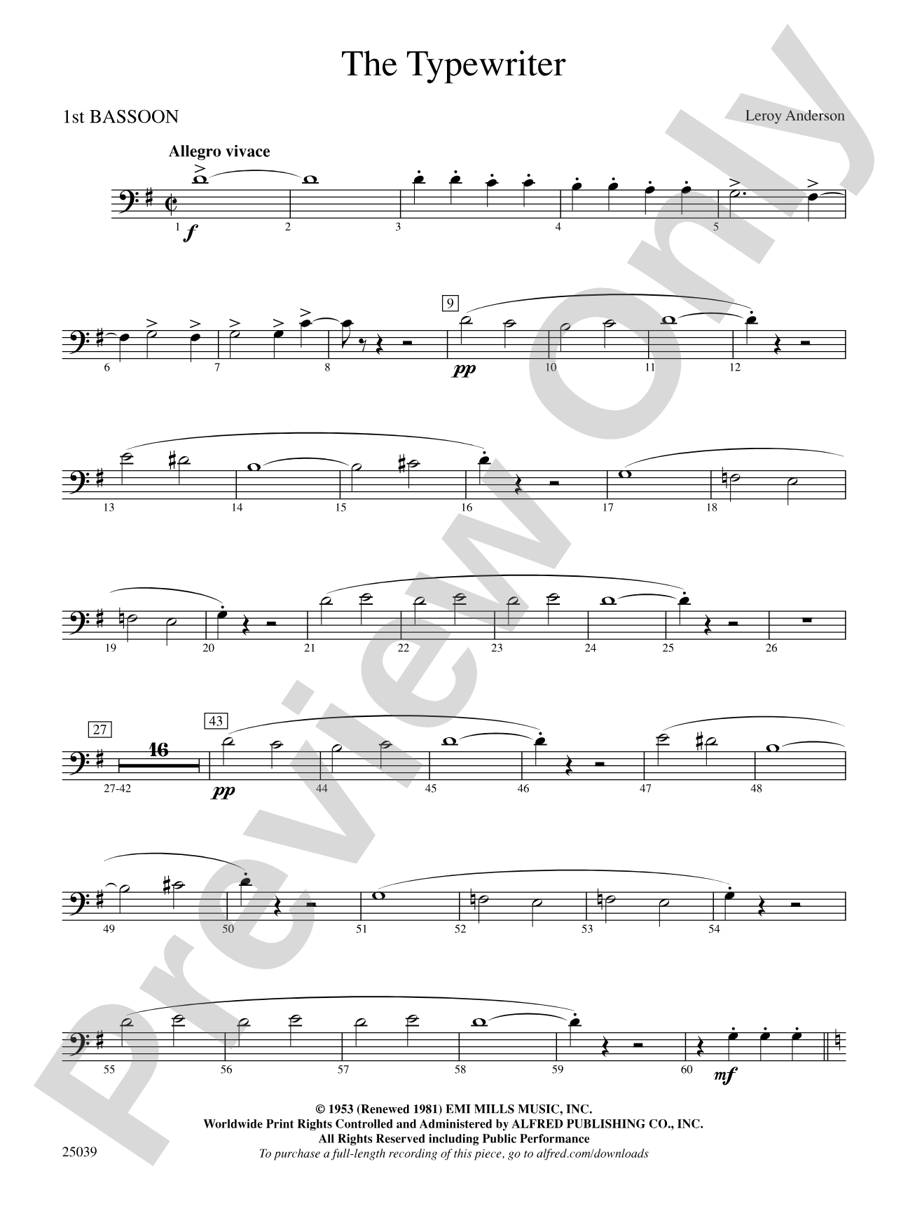 The Typewriter: Bassoon