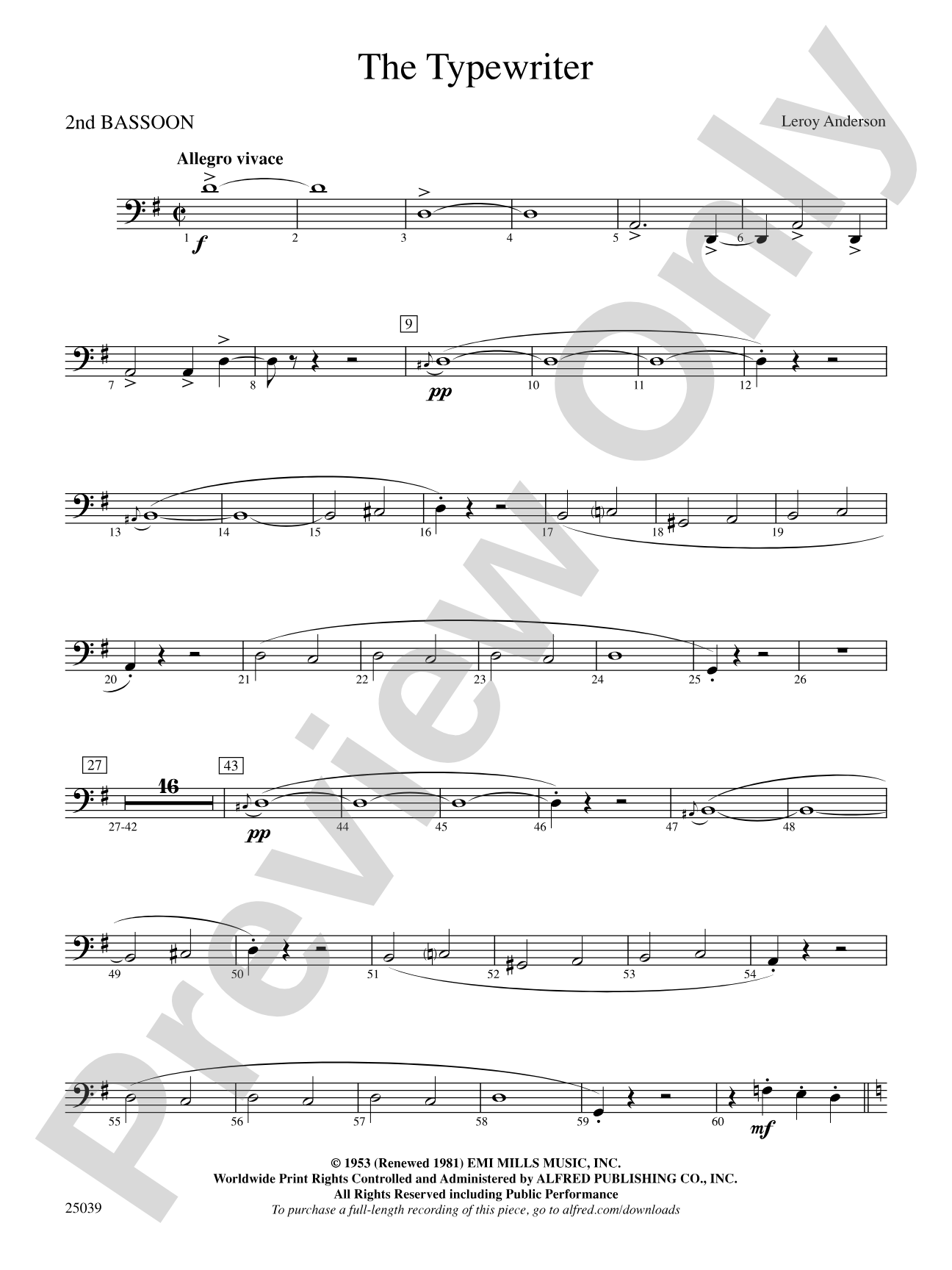 The Typewriter: 2nd Bassoon