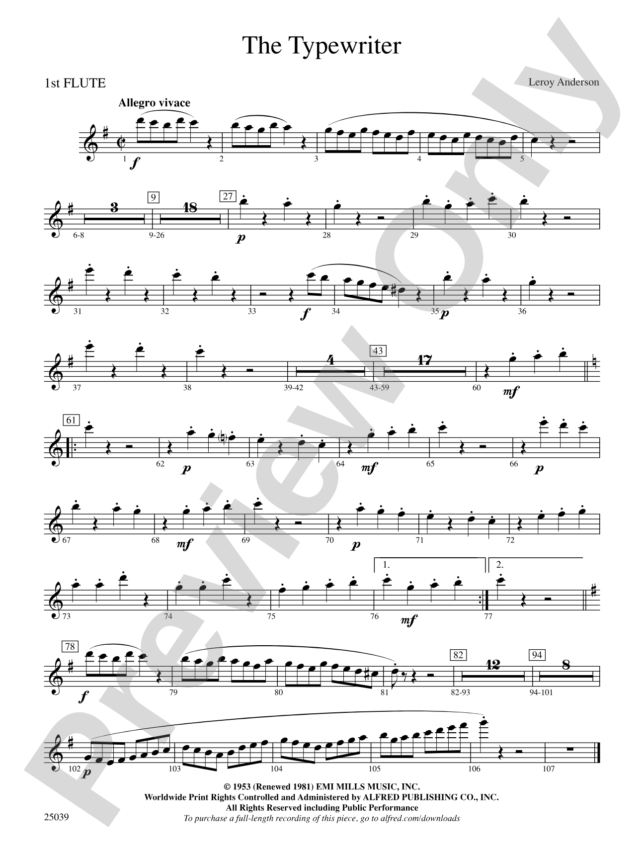 The Typewriter: Flute