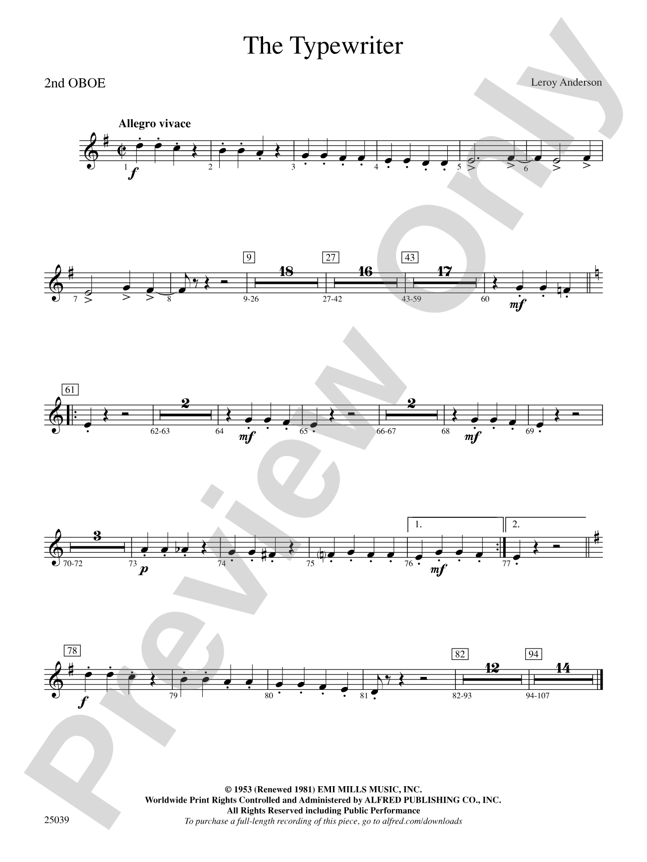 The Typewriter: 2nd Oboe