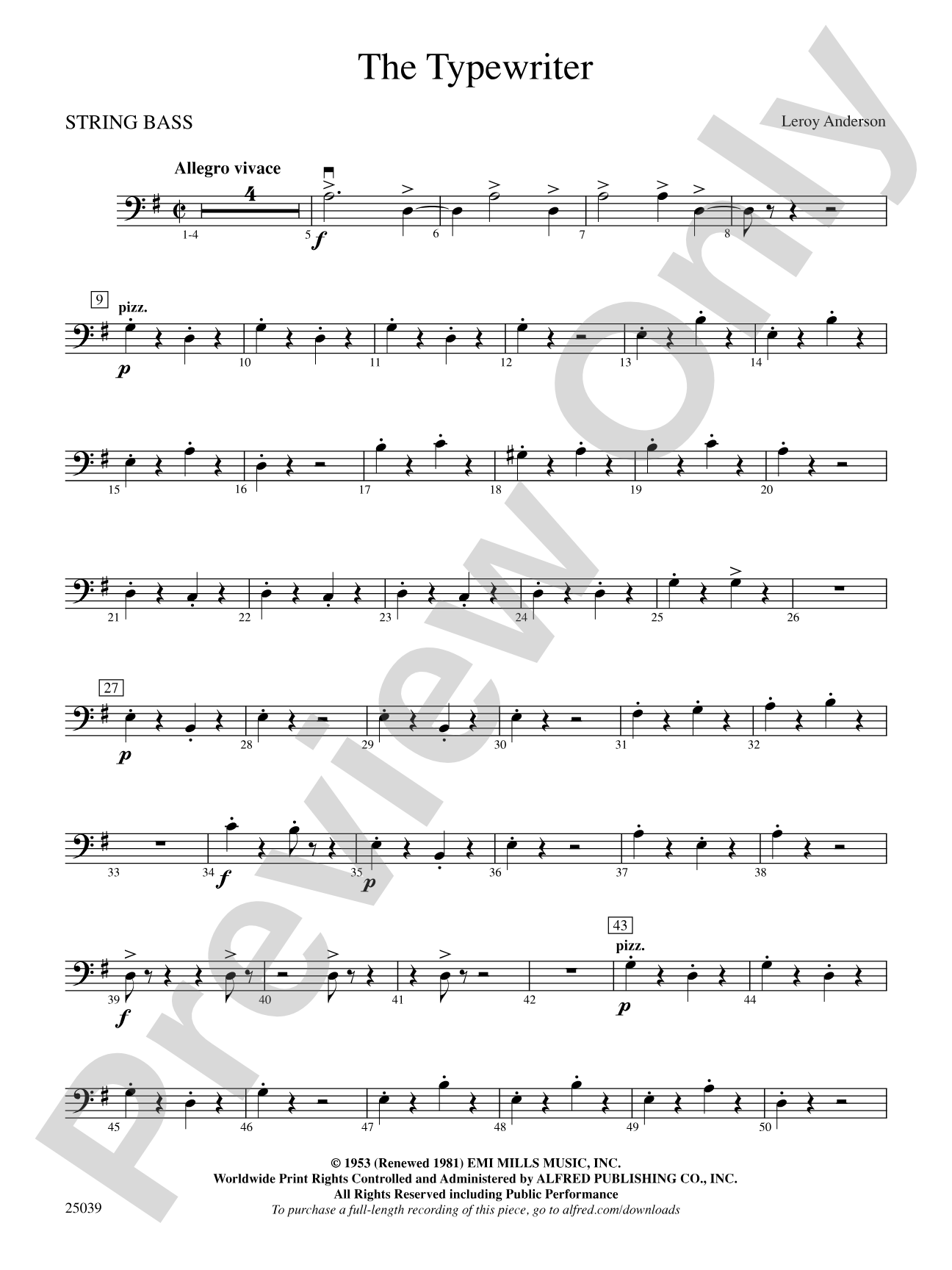 The Typewriter: String Bass