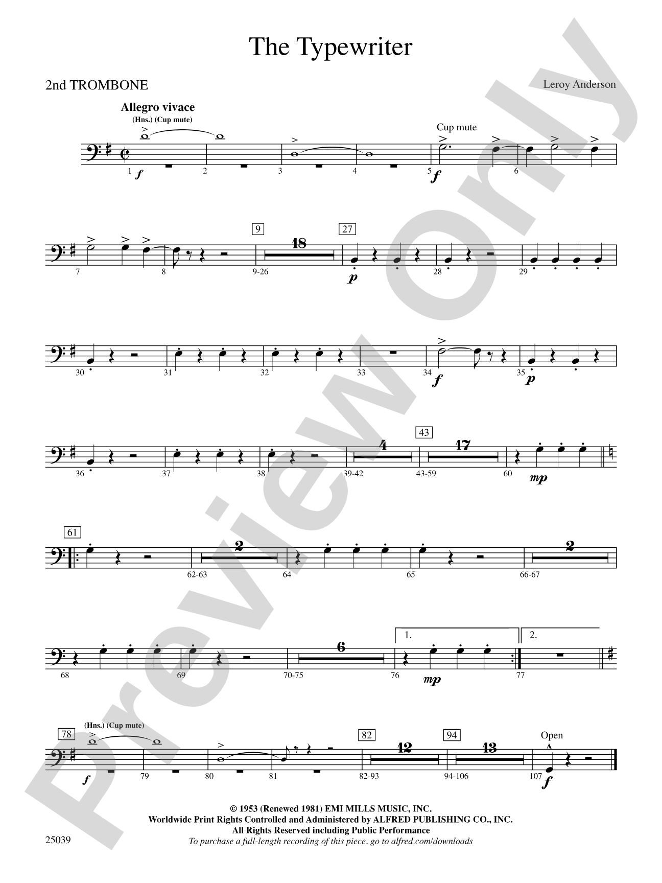 The Typewriter: 2nd Trombone