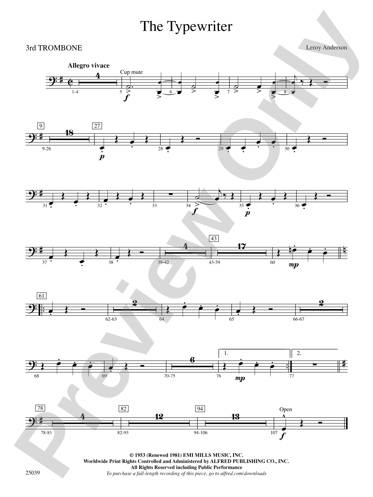 The Typewriter: 3rd Trombone