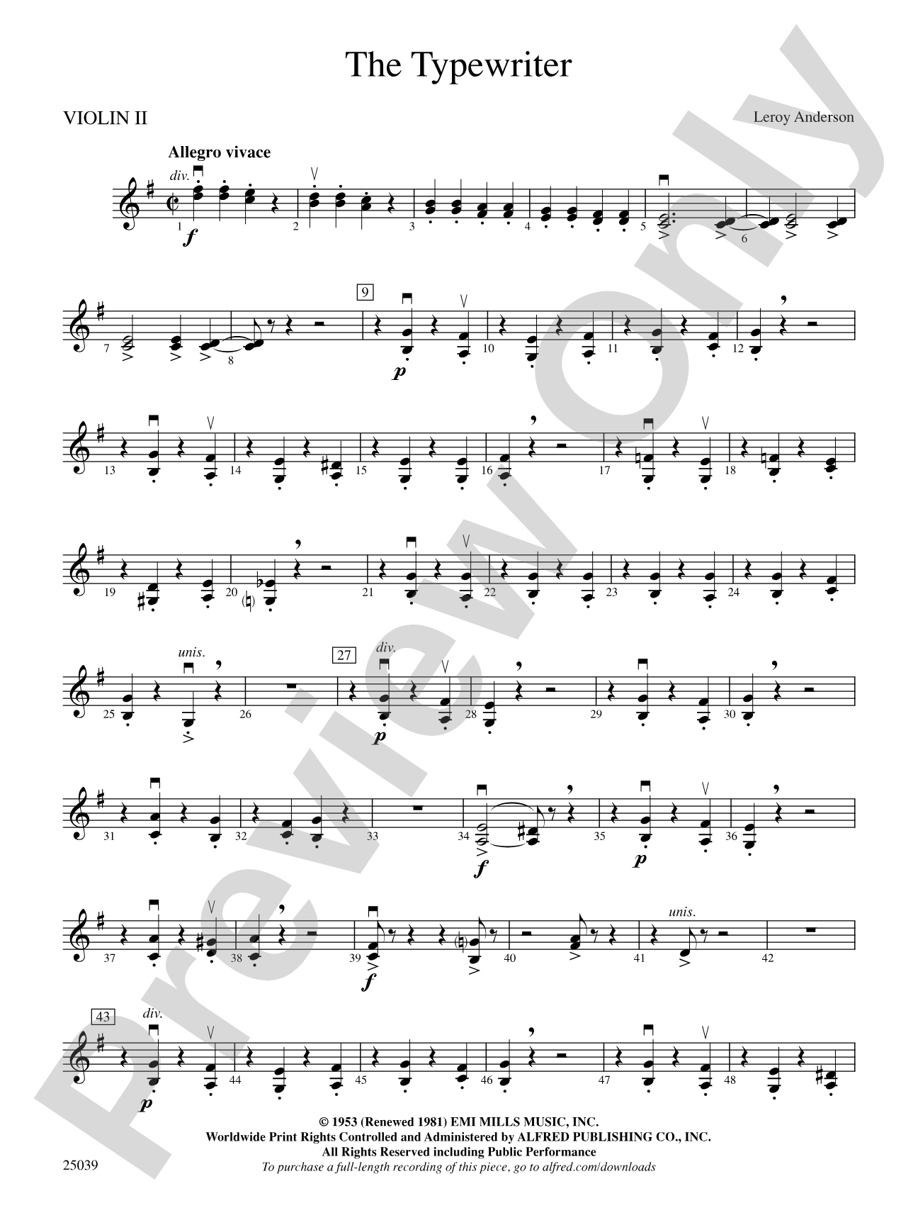The Typewriter: 2nd Violin