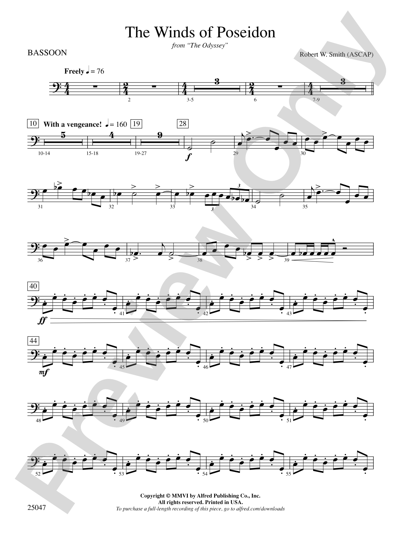 The Winds of Poseidon: Bassoon
